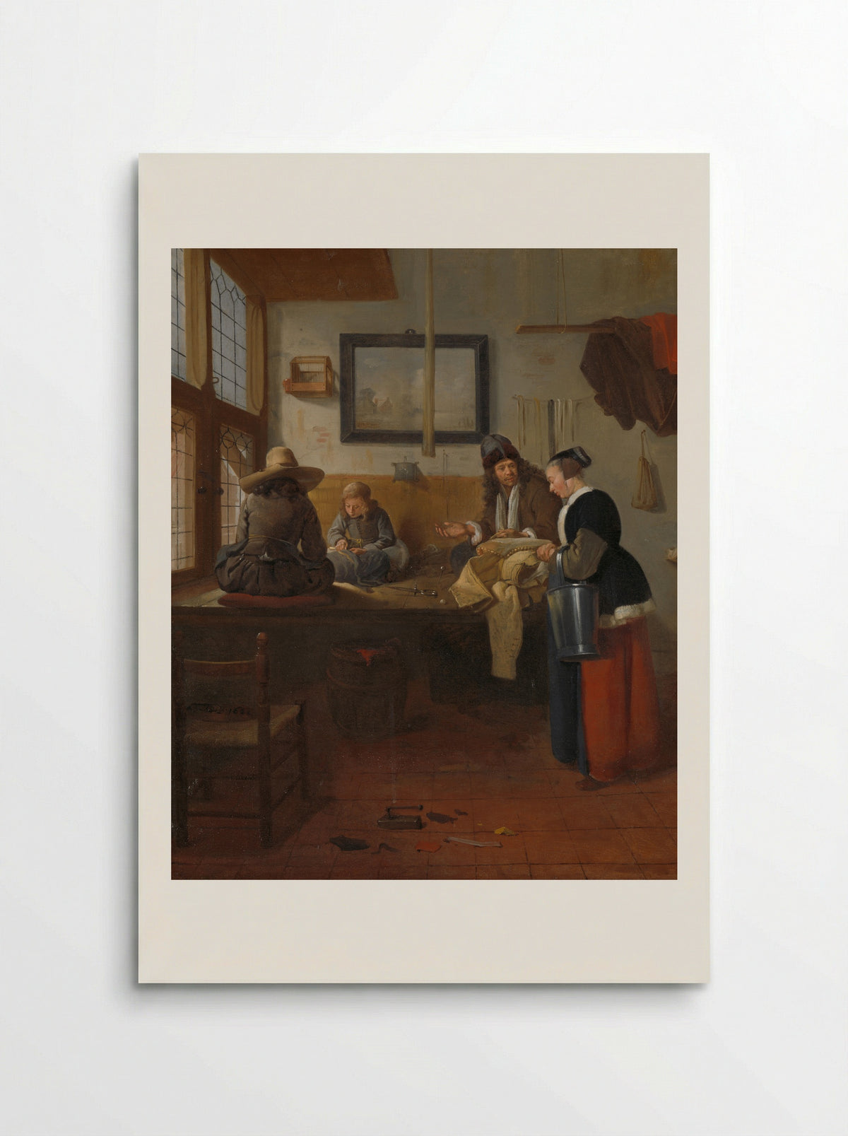 The Tailor's Workshop - Quiringh Gerritsz. van Brekelenkam - Poster