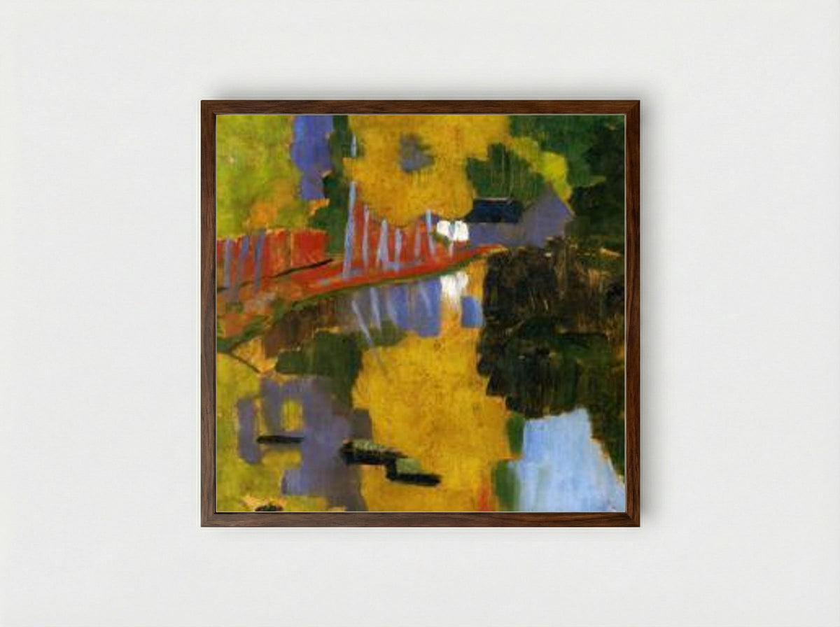 The Talisman - Paul Sérusier - Framed Print Dark Wood