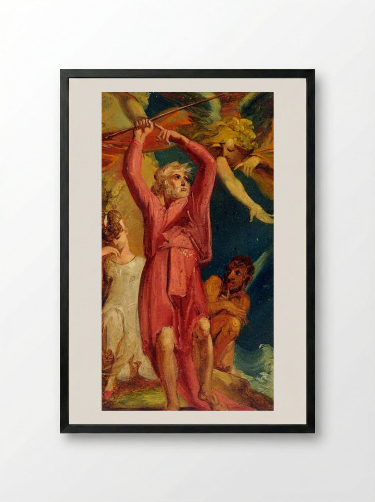 The Tempest - Henry Fuseli - Framed Print Black