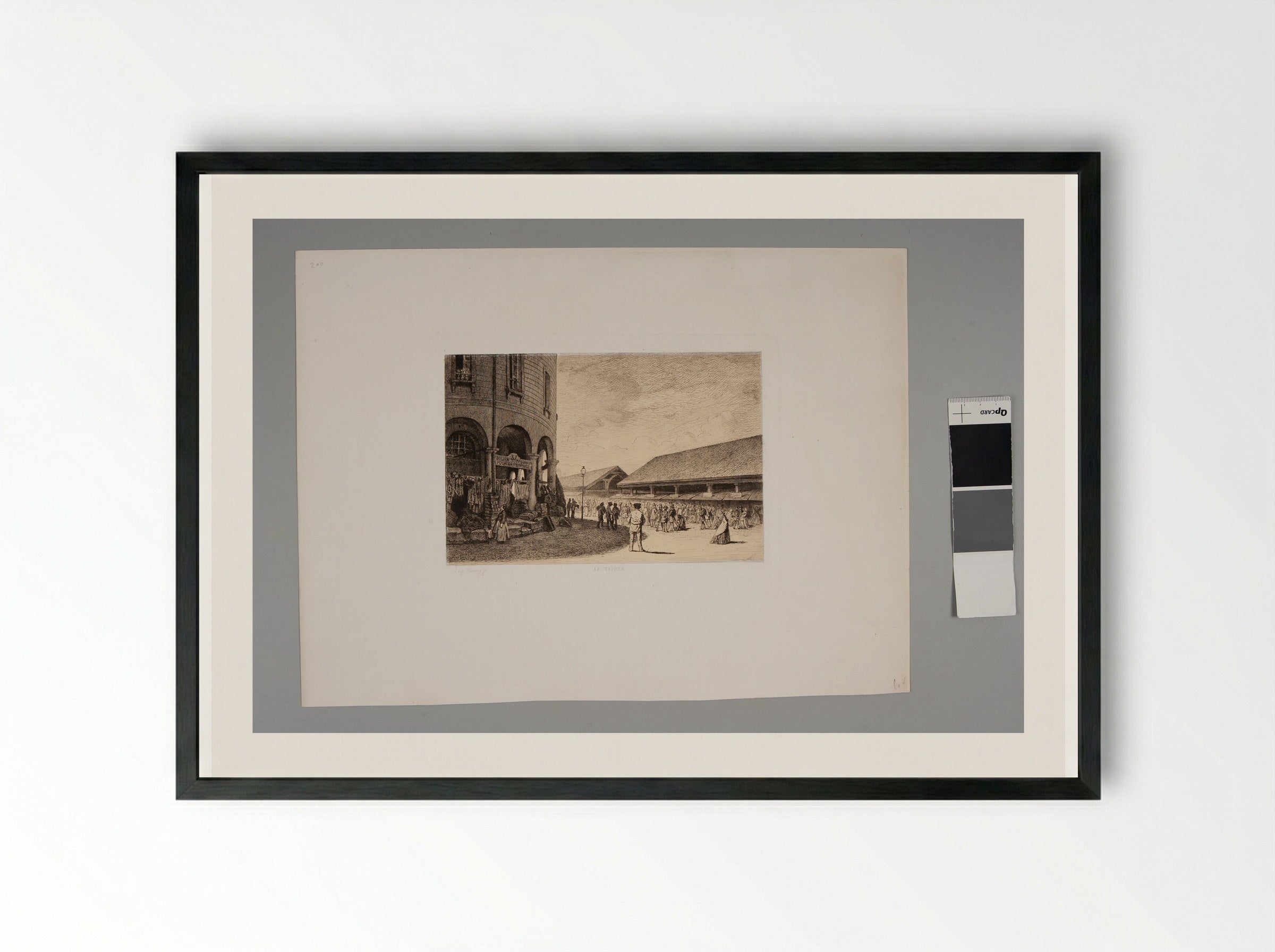 The Temple - Léopold Flameng - Framed Print Black