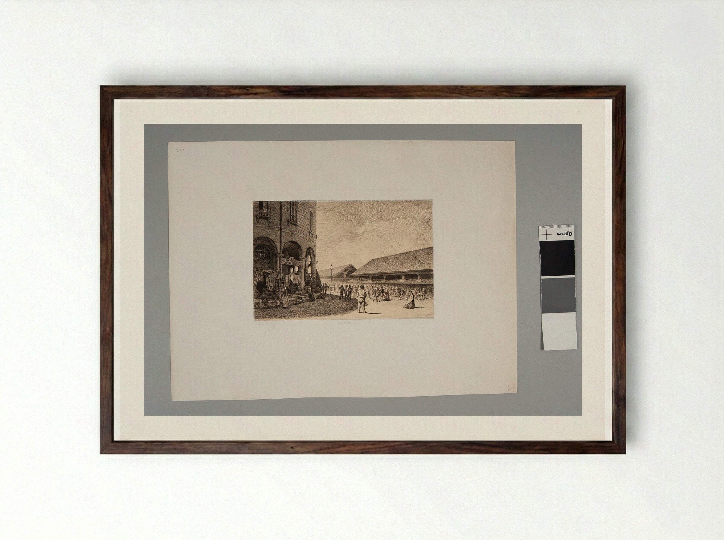 The Temple - Léopold Flameng - Framed Print Dark Wood