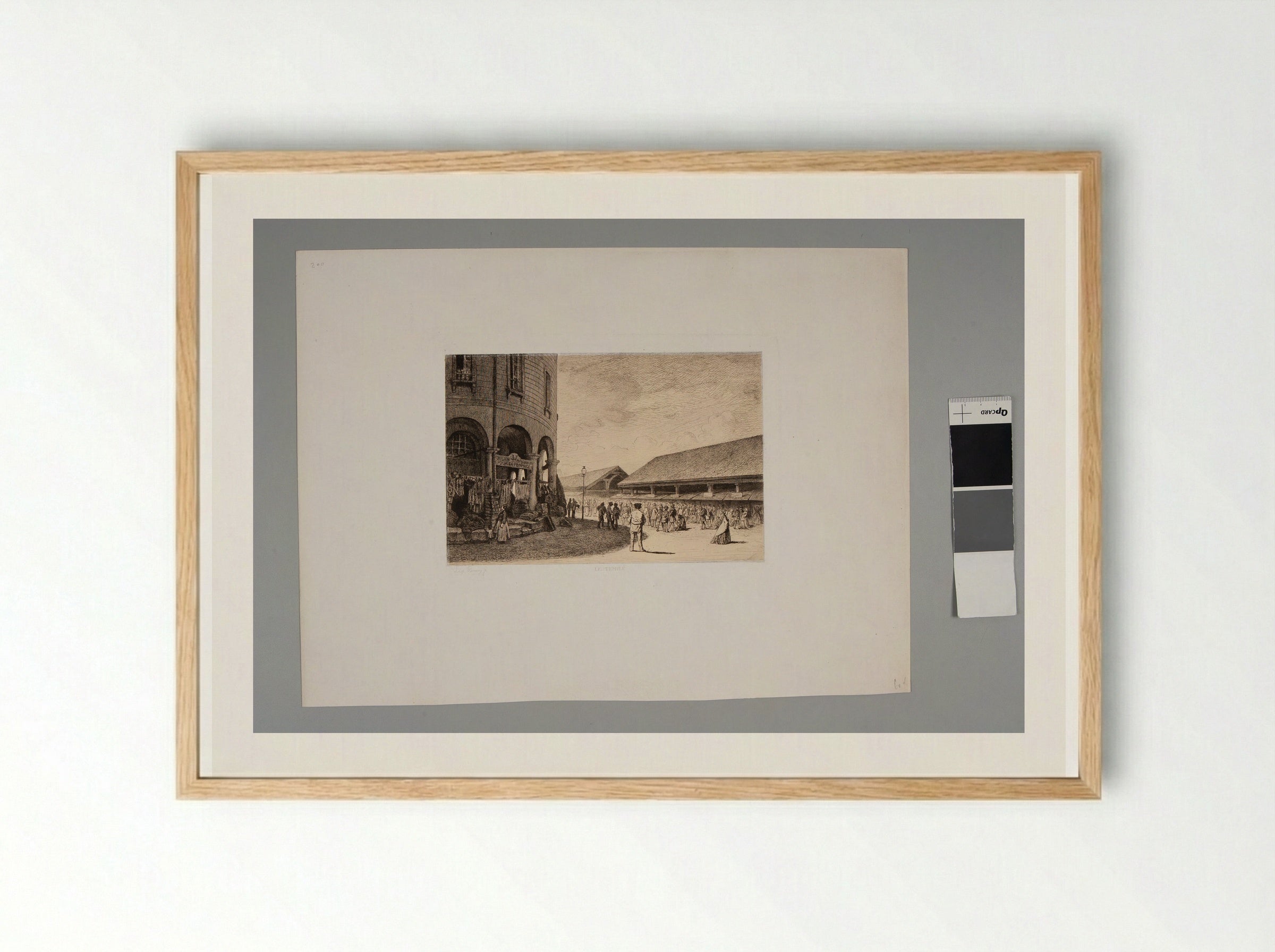 The Temple - Léopold Flameng - Framed Print Wood