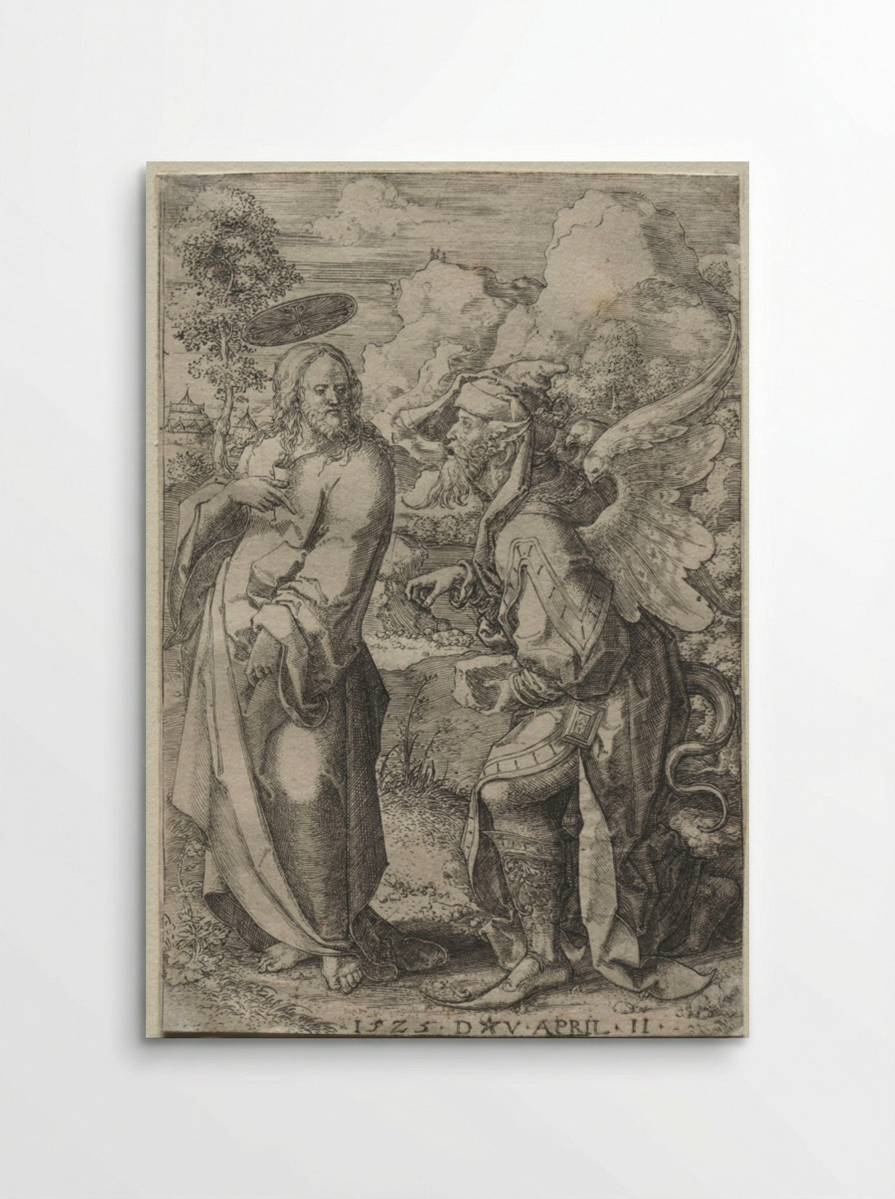 The Temptation of Christ - Dirk Vellert - Poster