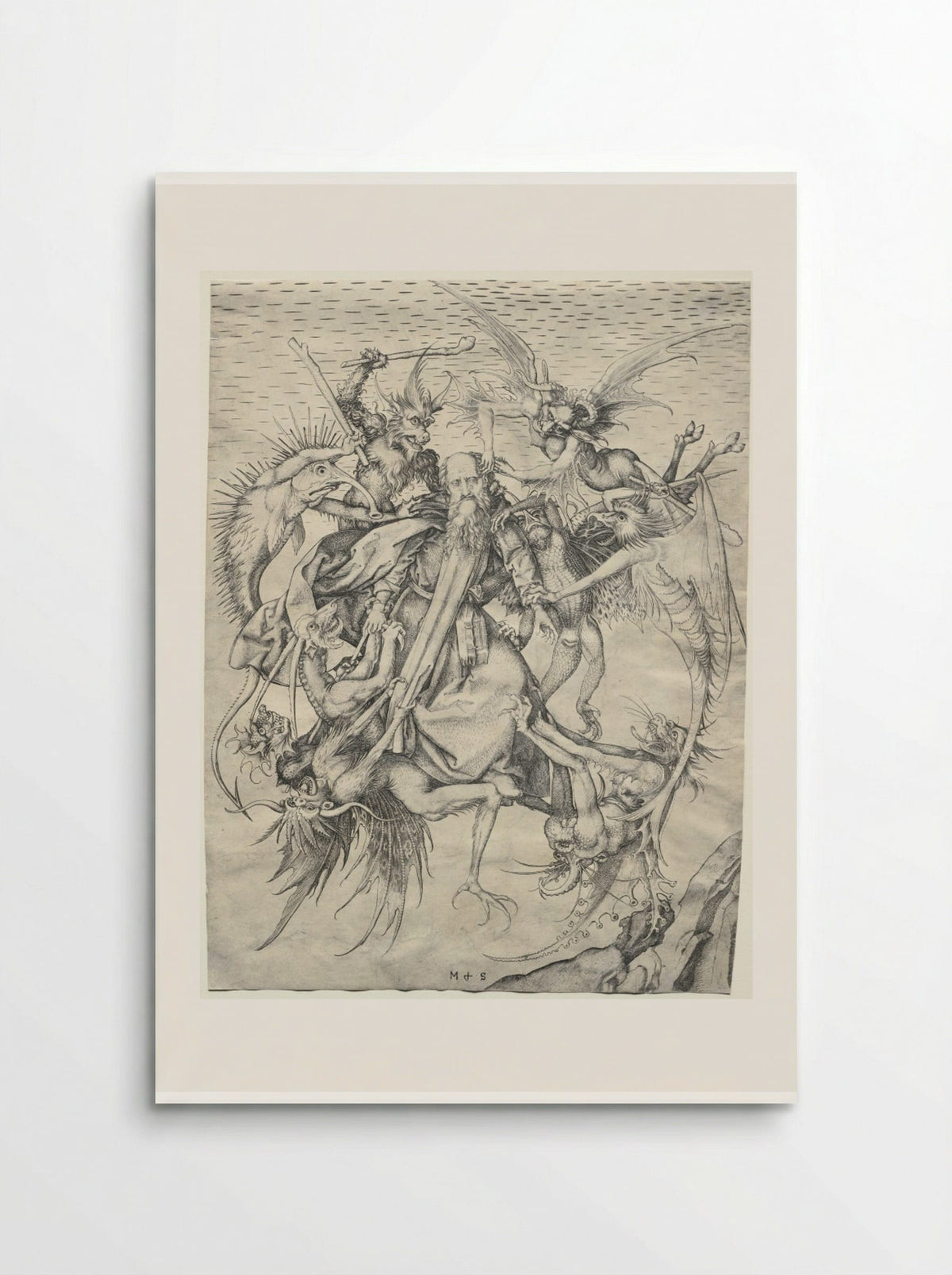 The Temptation of St. Anthony - Martin Schongauer - Poster