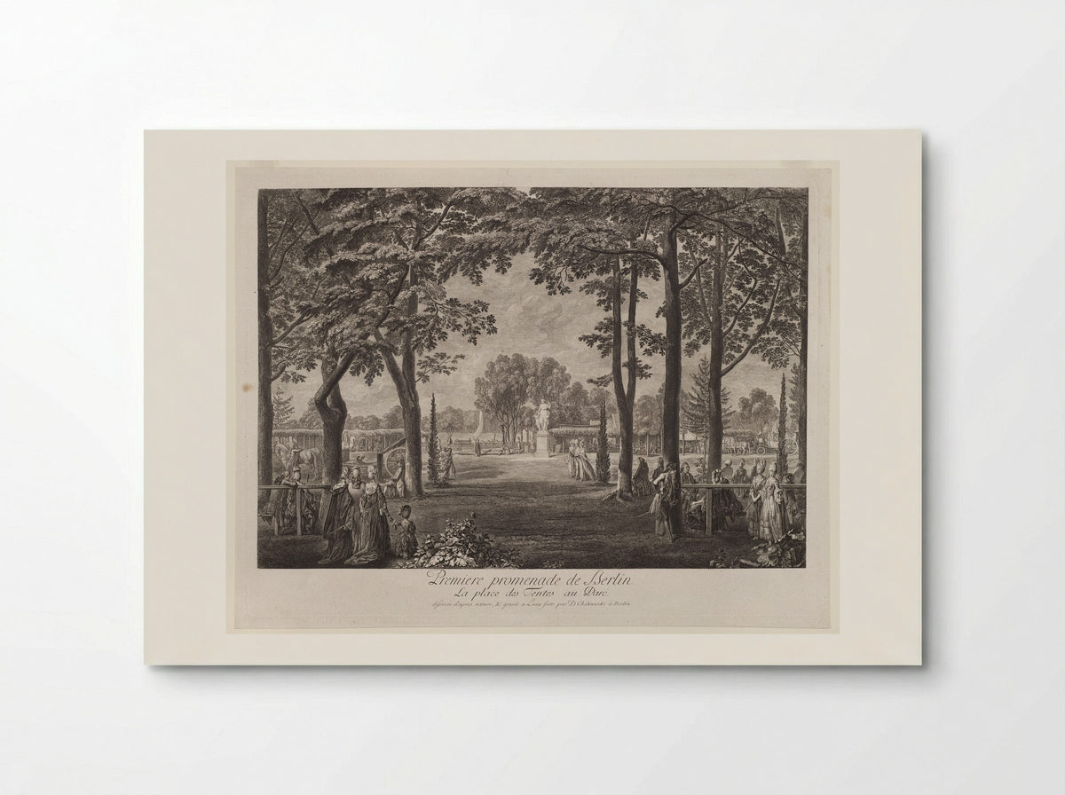 The Tents in the Berlin Zoological Garden - Daniel Nikolaus Chodowiecki - Poster