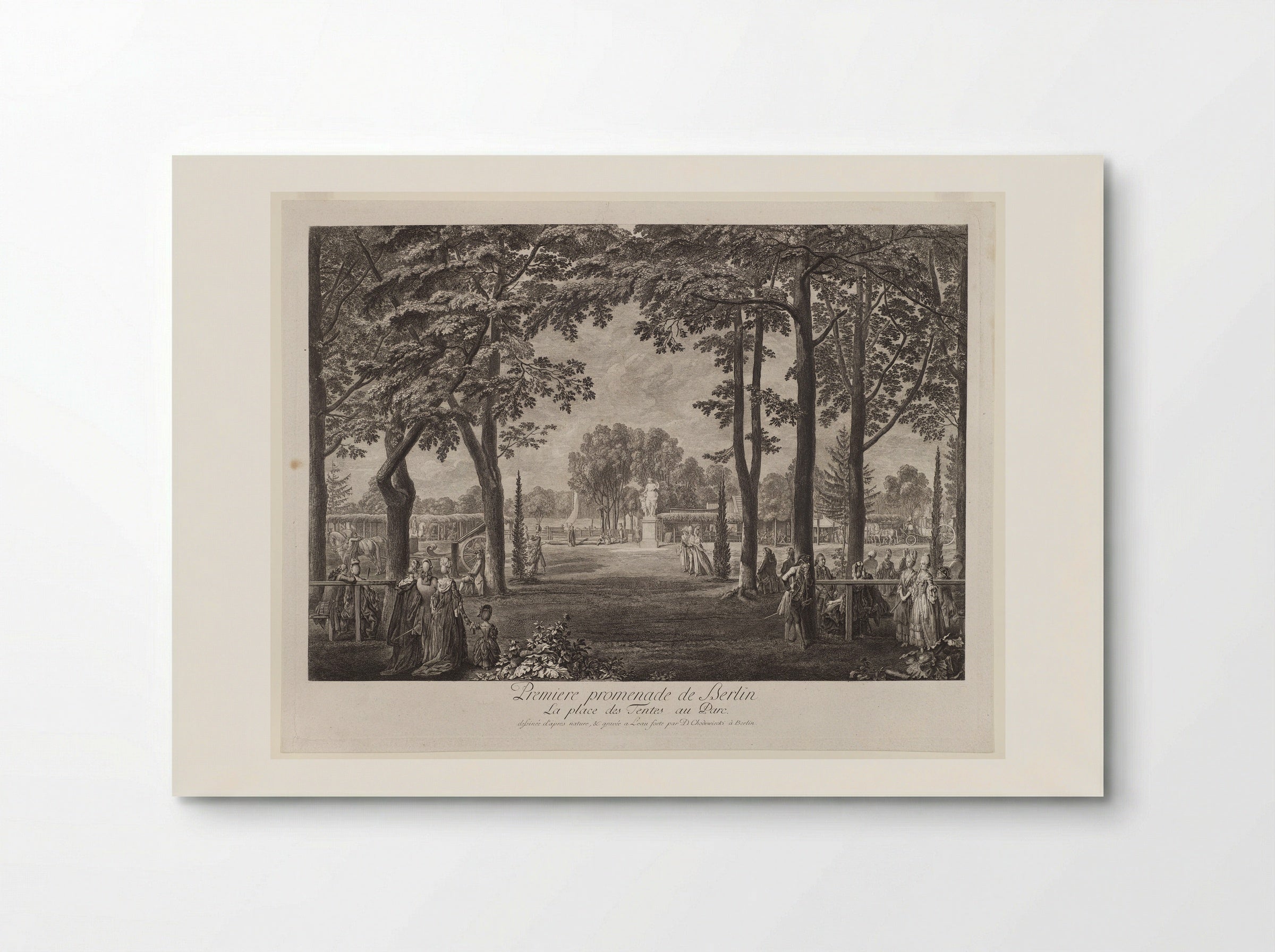 The Tents in the Berlin Zoological Garden - Daniel Nikolaus Chodowiecki - Poster