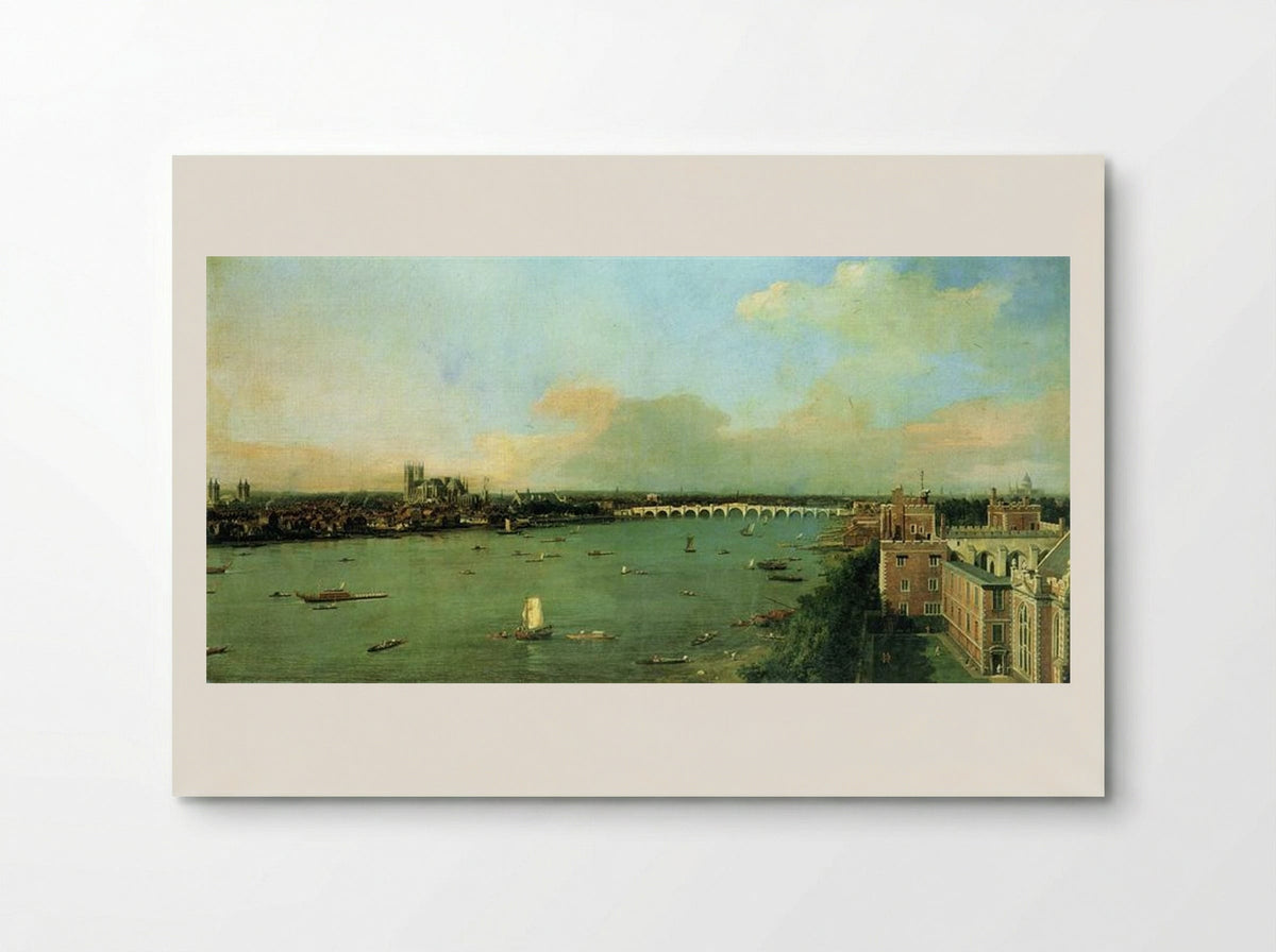 The Thames with St. Paul's Cathedral - Canaletto - Poster