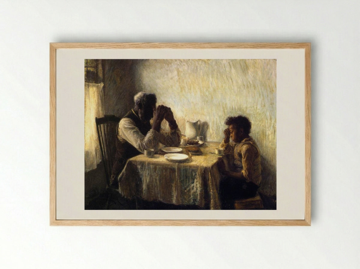 The Thankful Poor - Henry Ossawa Tanner - Framed Print Wood