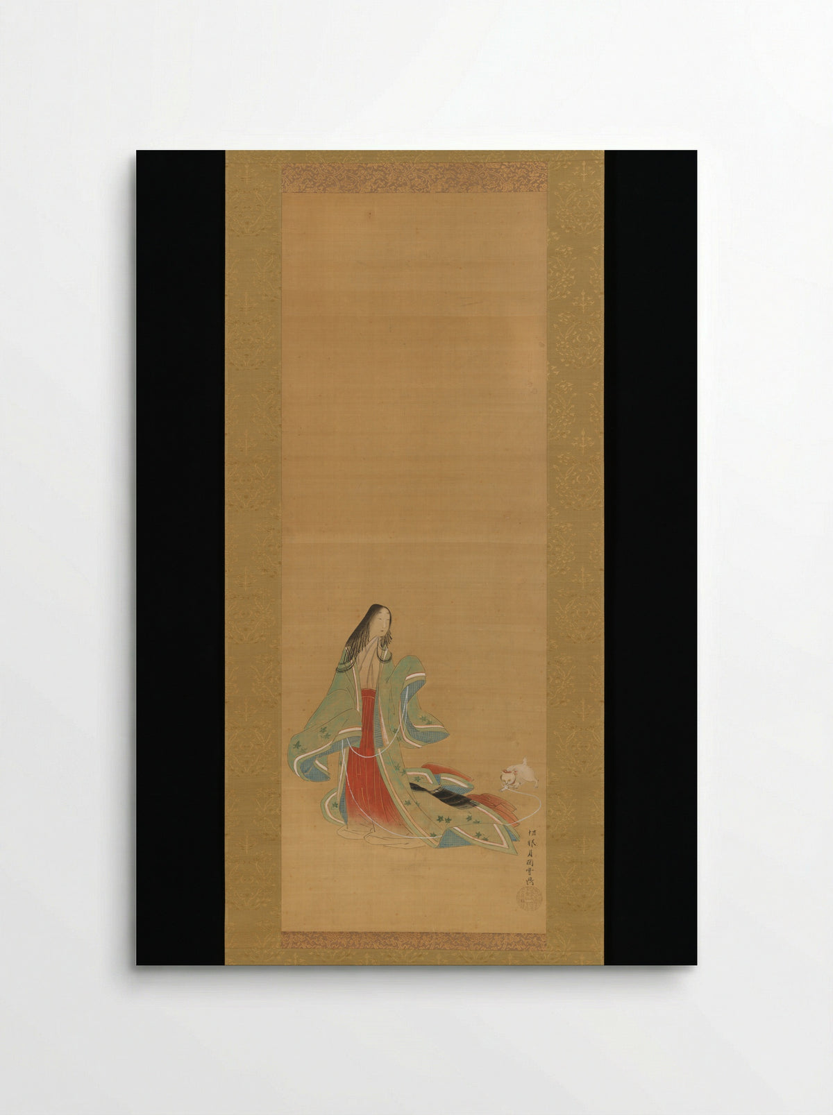 The Third Princess with her Cat - Tsukioka Settei - Poster