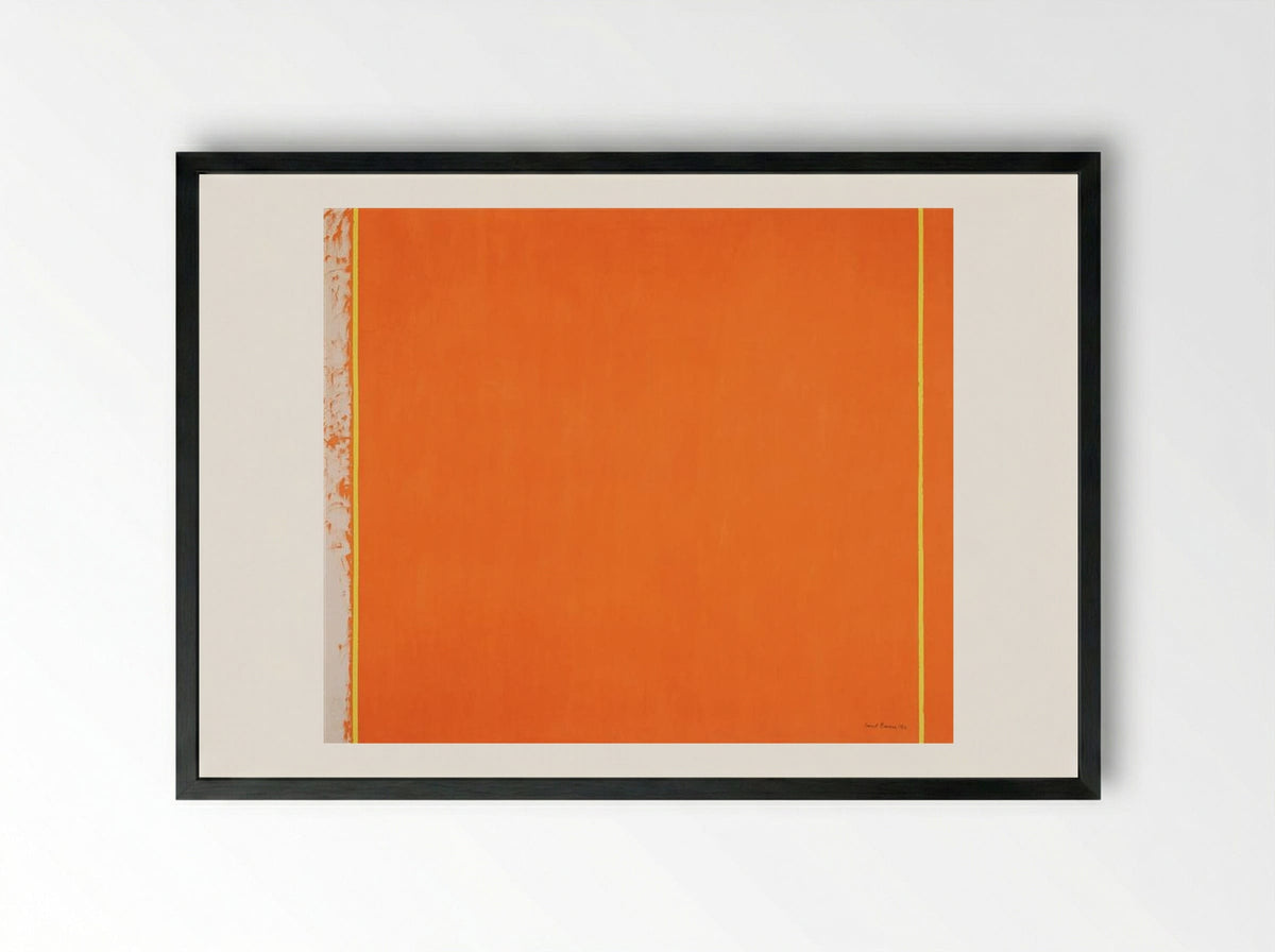 The Third - Barnett Newman - Framed Print Black