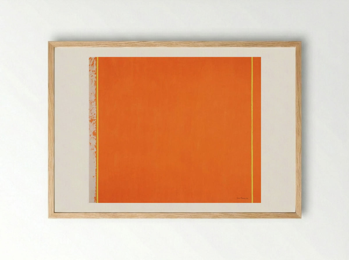 The Third - Barnett Newman - Framed Print Wood