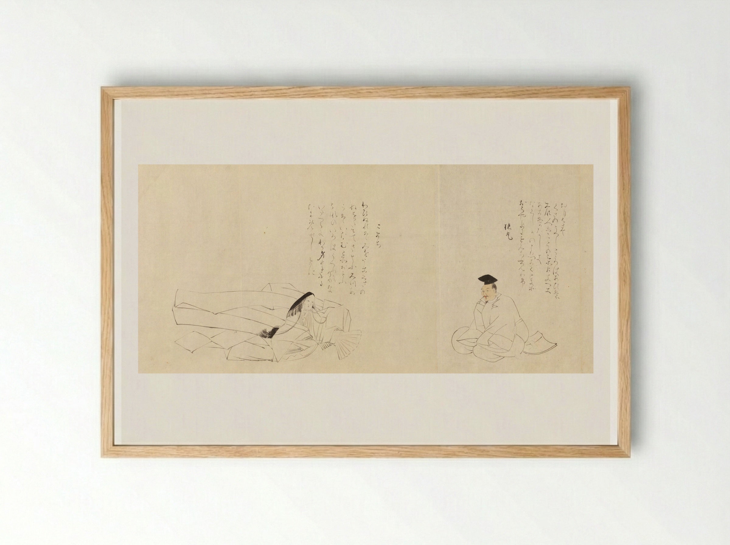 The Thirty-Six Poetic Immortals - Sakai Hōitsu - Framed Print Wood