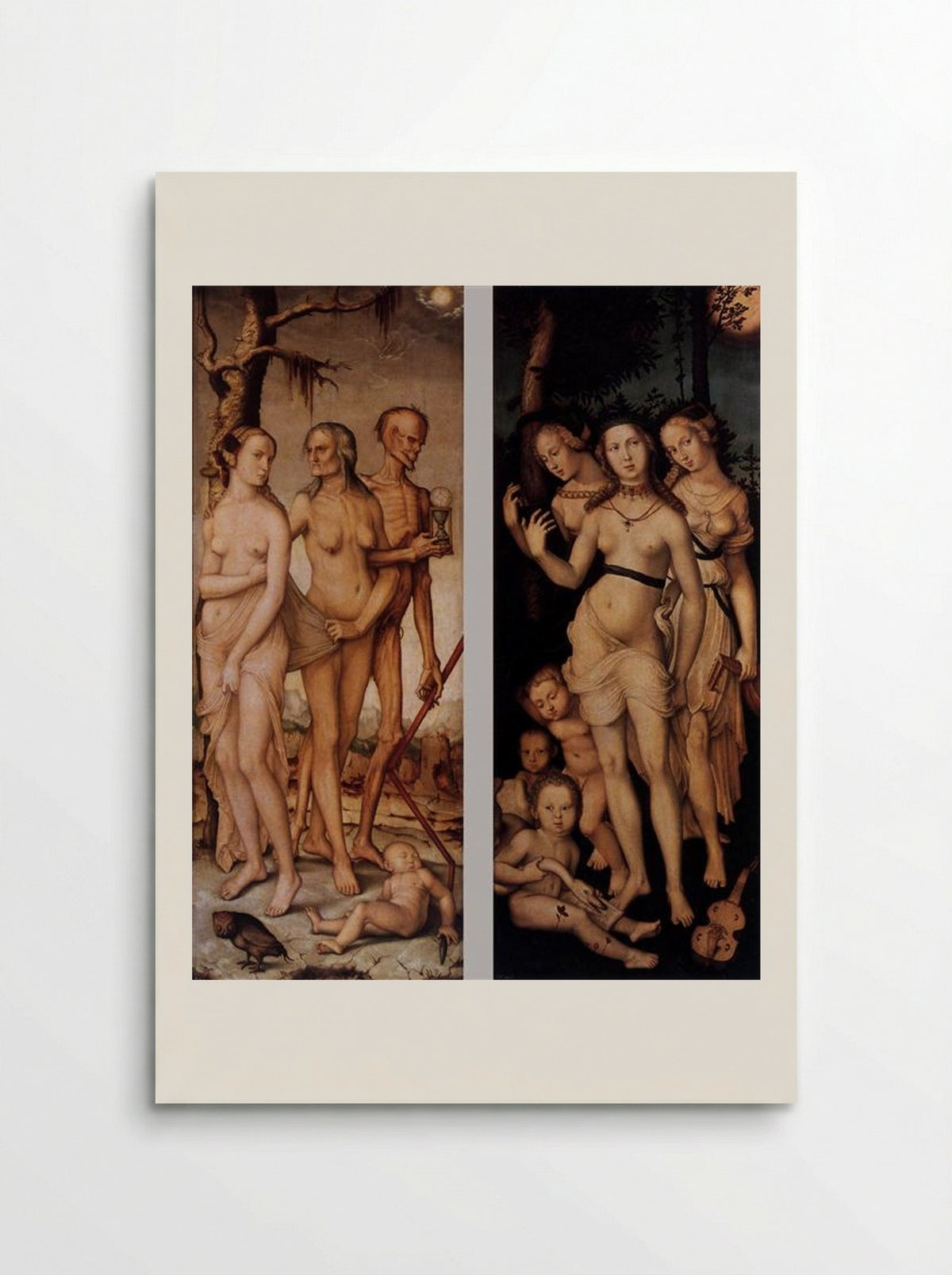 The Three Ages of Woman and Death and The Three Graces - Hans Baldung Grien - Poster