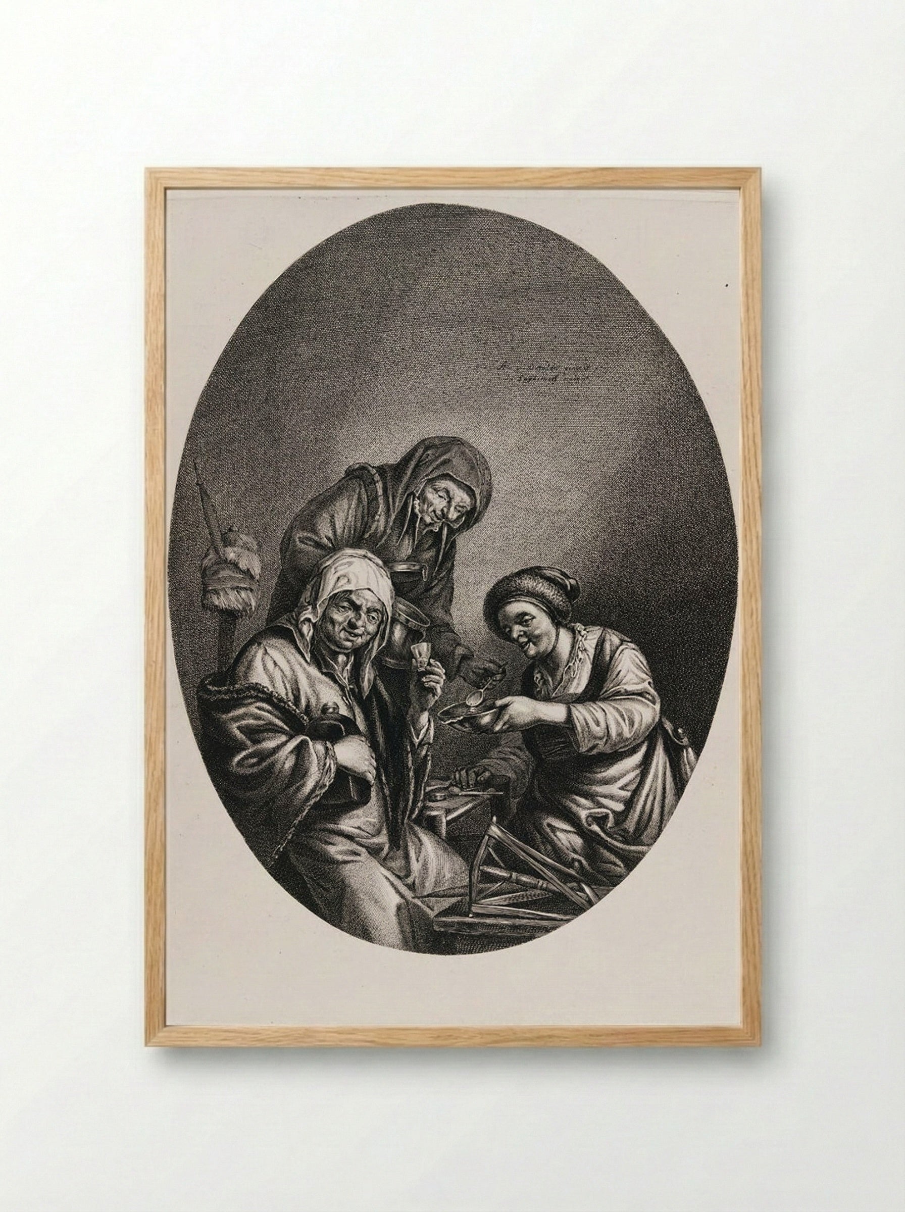 The Three Crones - Jonas Suyderhoef - Framed Print Wood