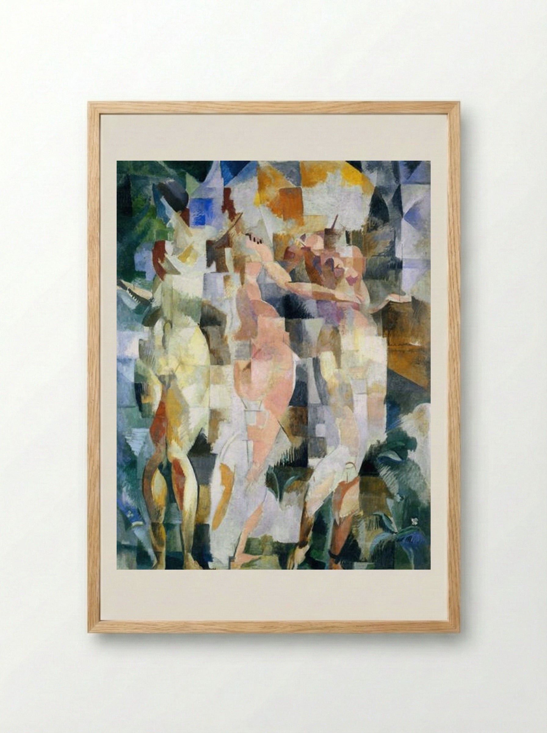 The Three Graces - Robert Delaunay - Framed Print Wood