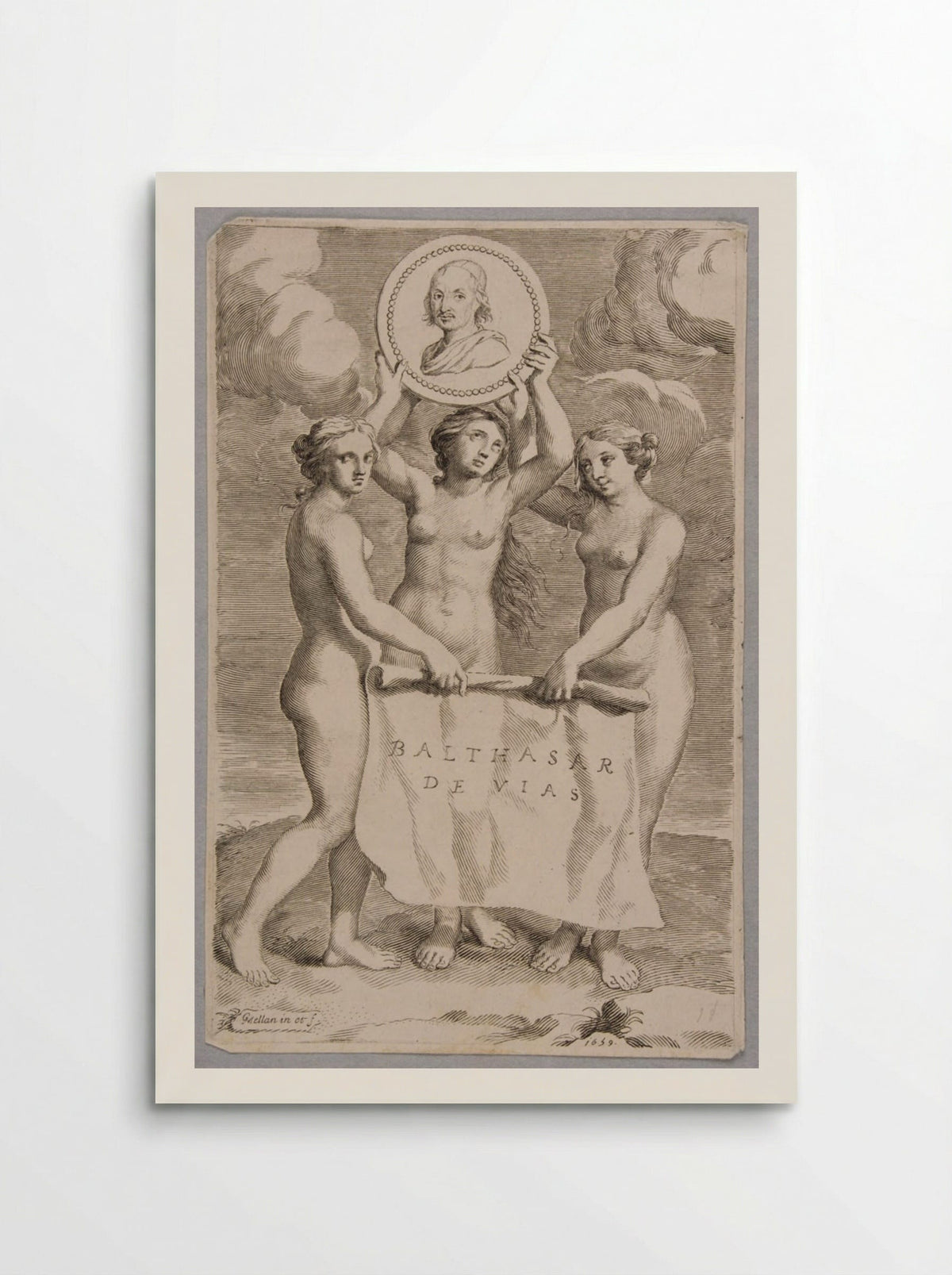 The Three Graces - Claude Mellan - Poster