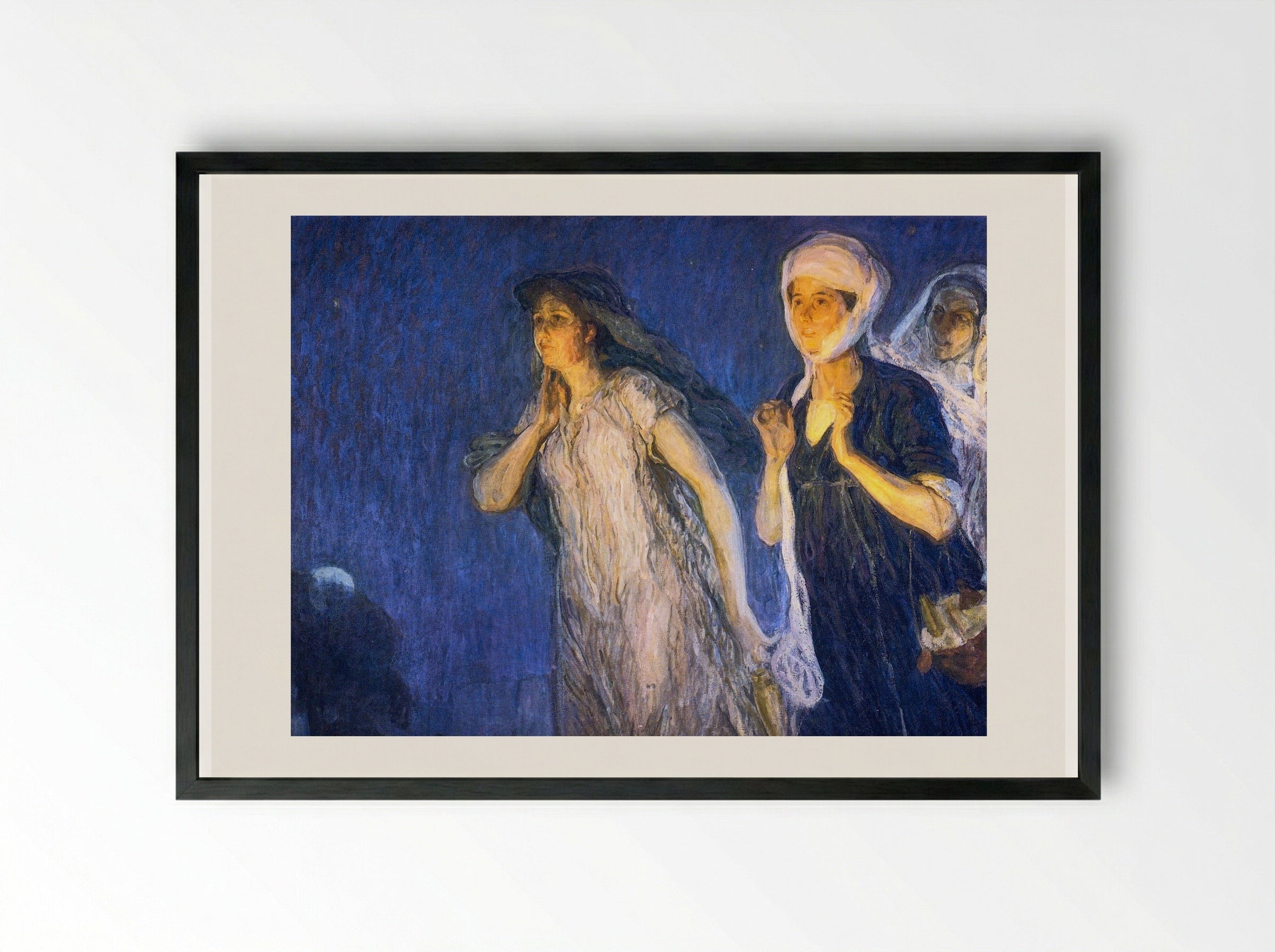The Three Marys - Henry Ossawa Tanner - Framed Print Black