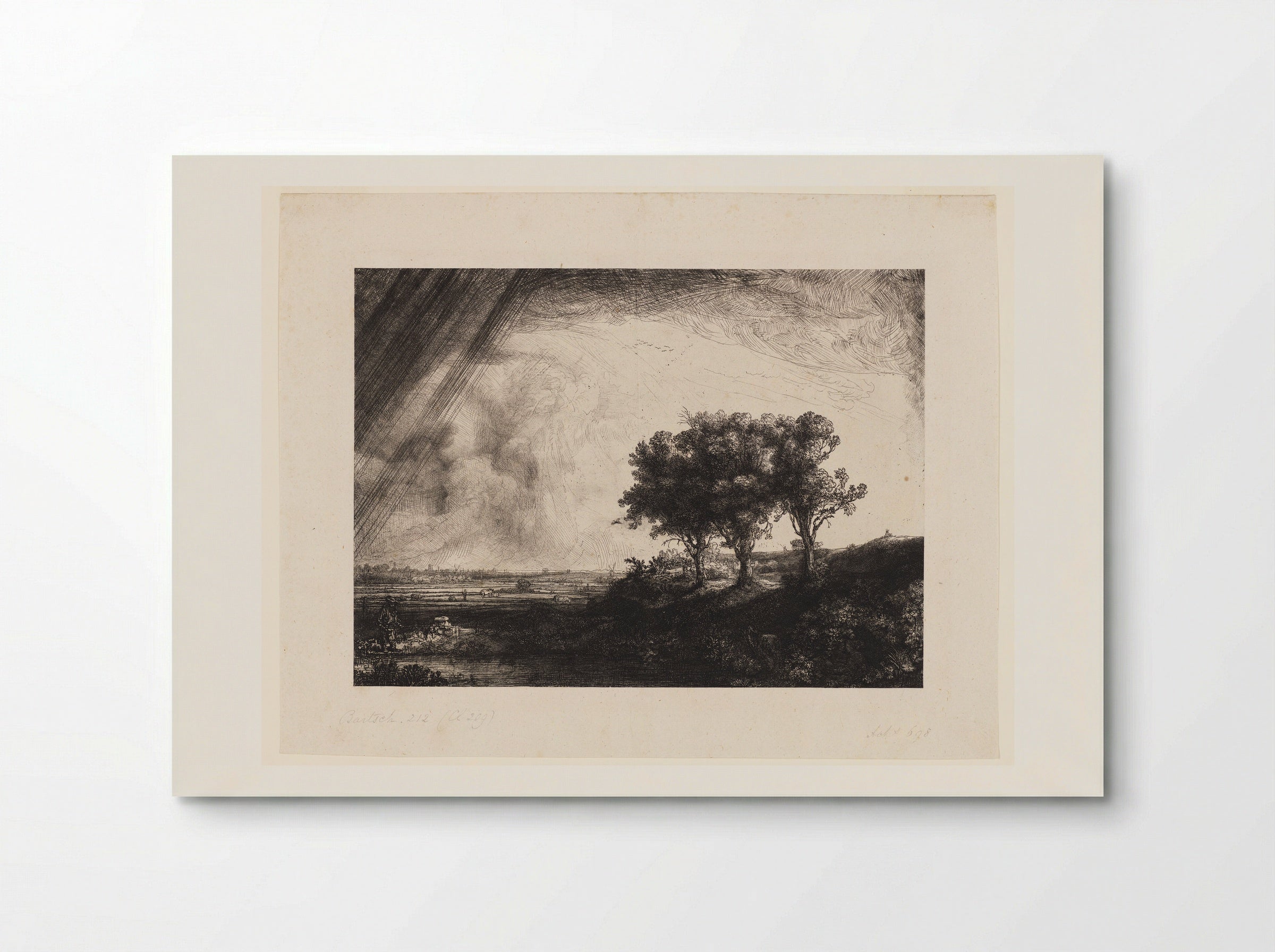 The Three Trees - Rembrandt Harmensz. van Rijn - Poster