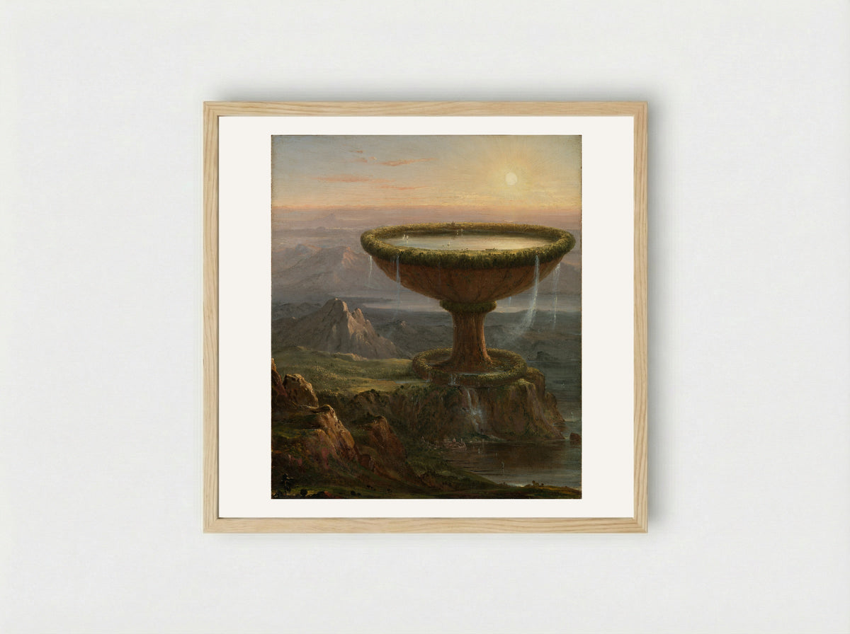 The Titan's Goblet - Thomas Cole - Framed Print Wood