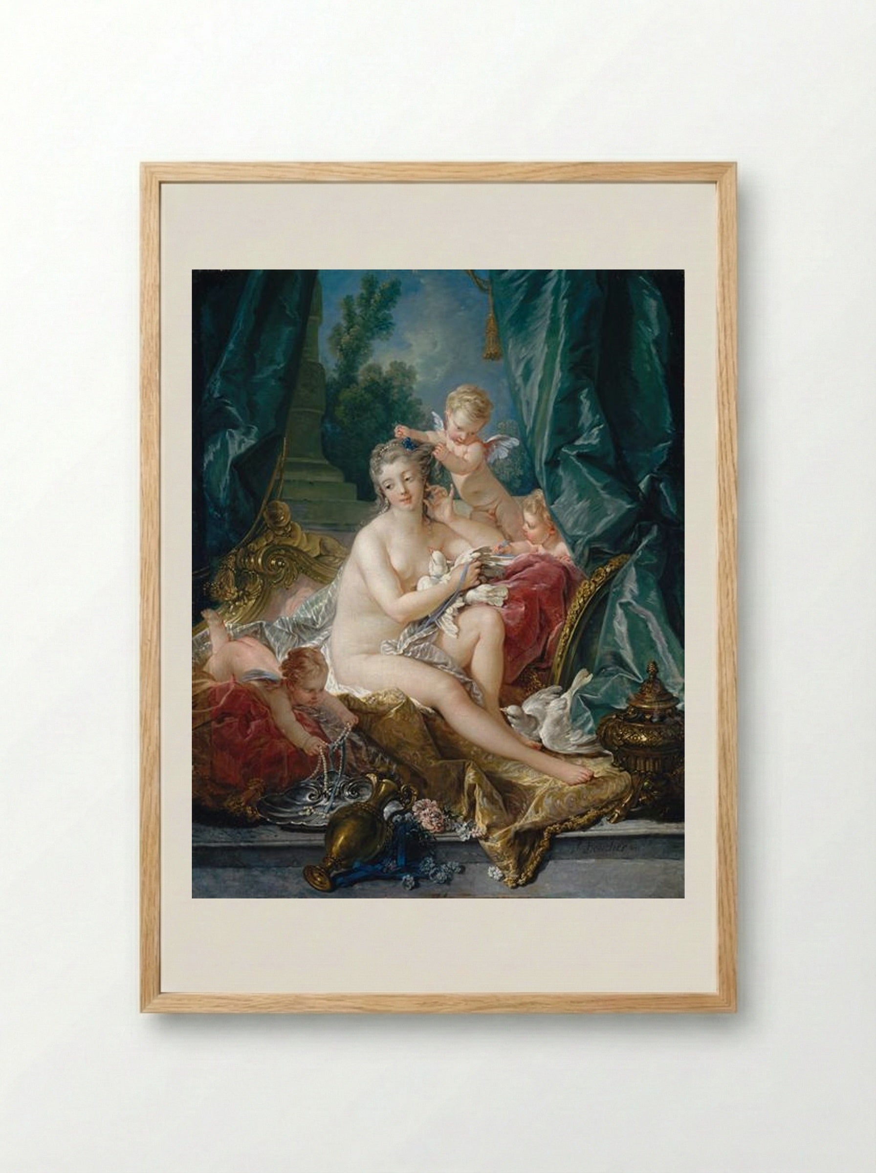 The Toilet of Venus - François Boucher - Framed Print Wood