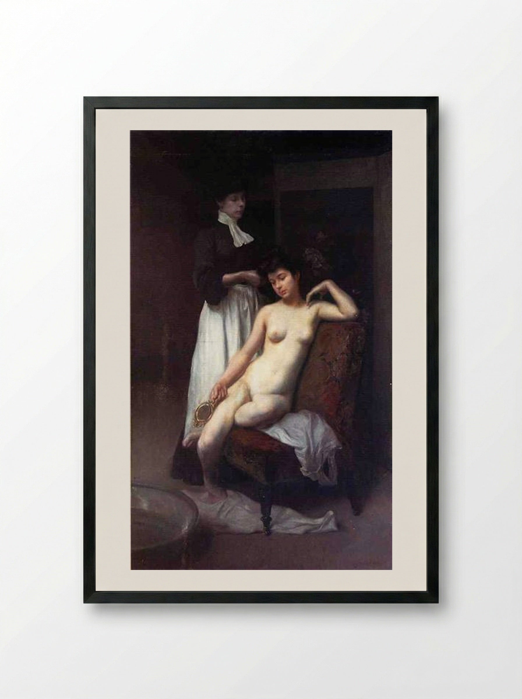 The Toilet - Julius LeBlanc Stewart - Framed Print Black