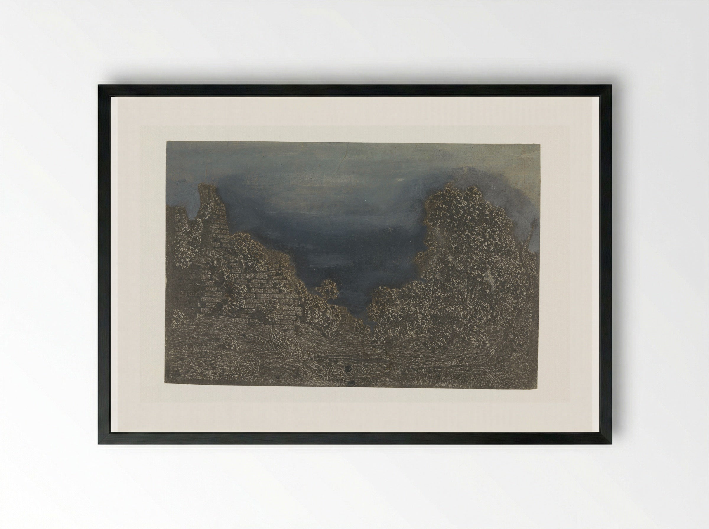 The Tomb of the Horatii and Curiatii - Hercules Segers - Framed Print Black