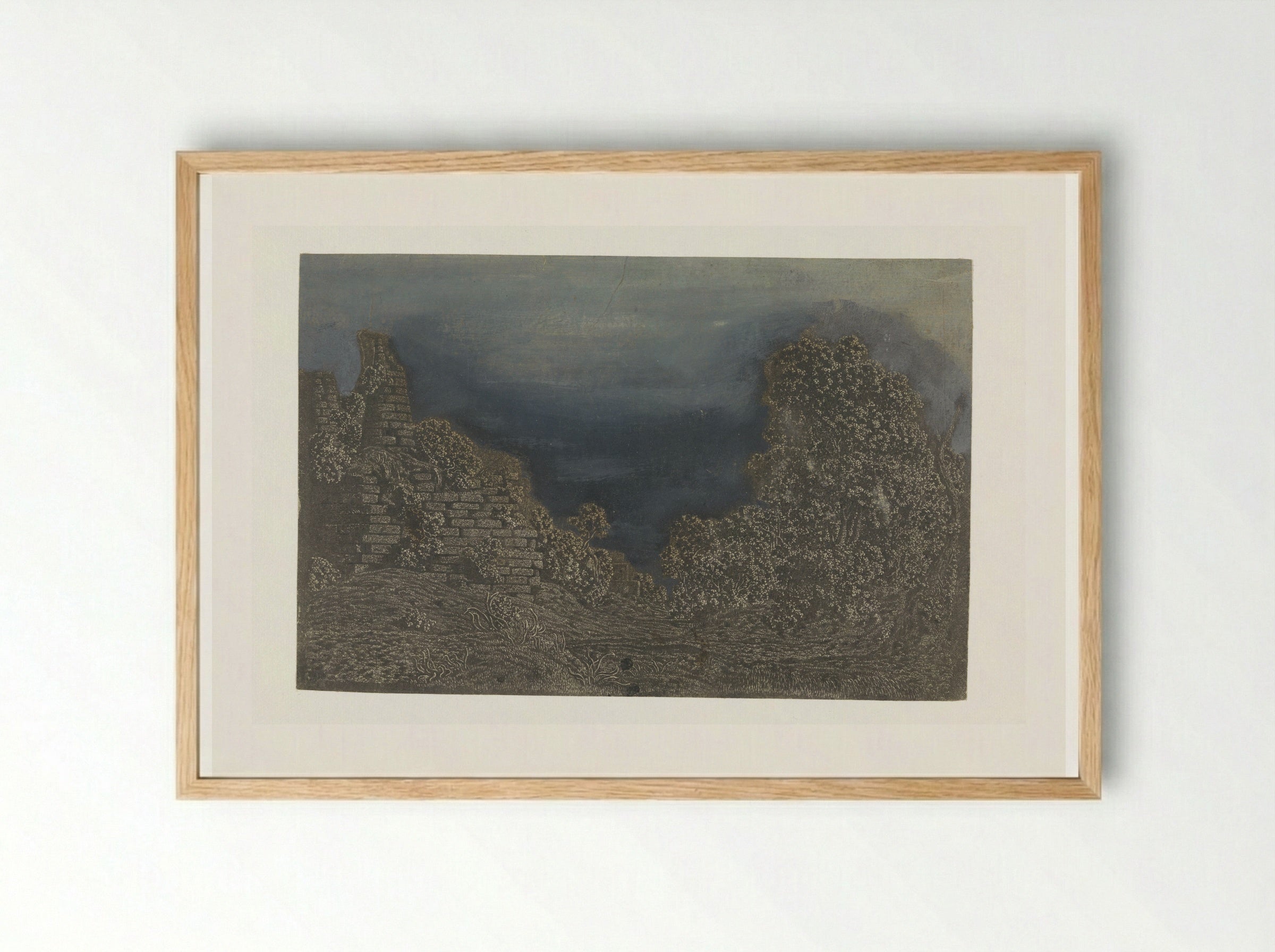 The Tomb of the Horatii and Curiatii - Hercules Segers - Framed Print Wood