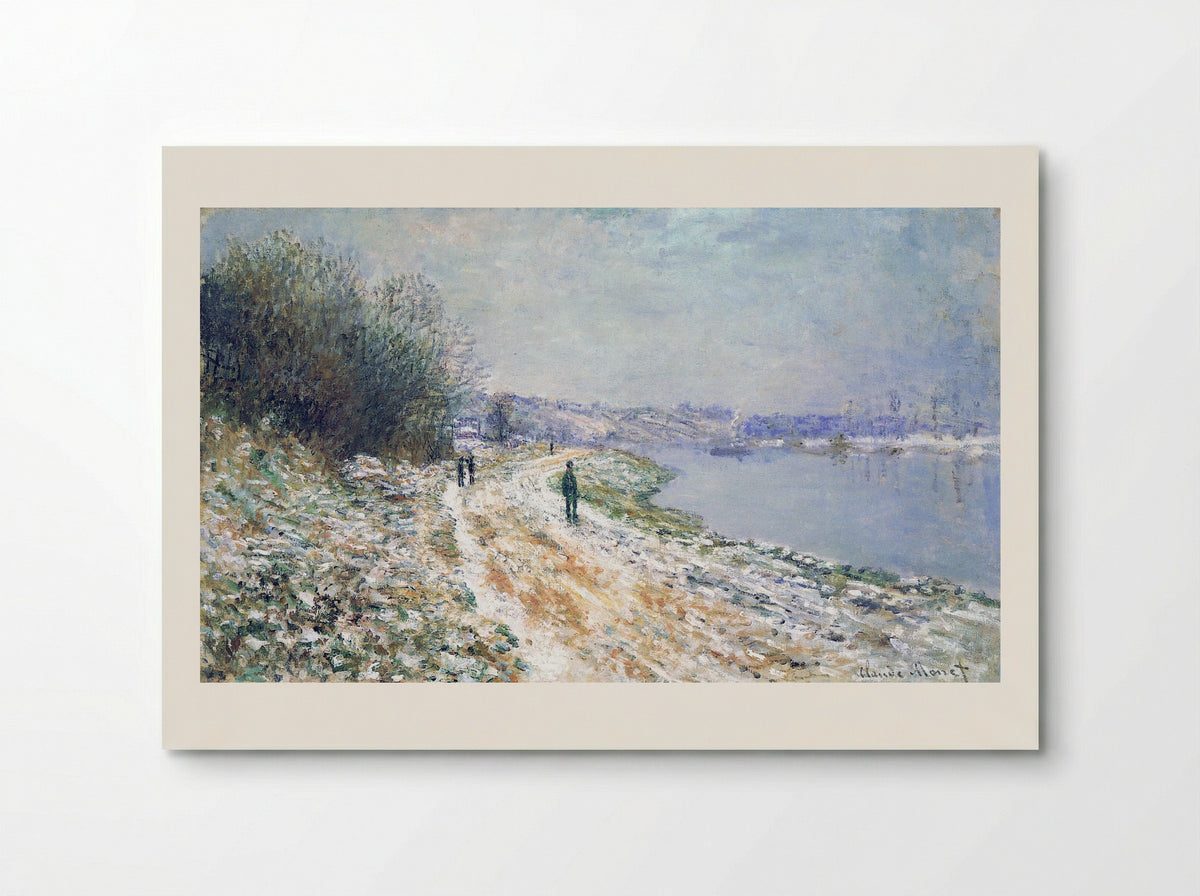 The Tow Path at Argenteuil, Winter - Claude Monet - Poster