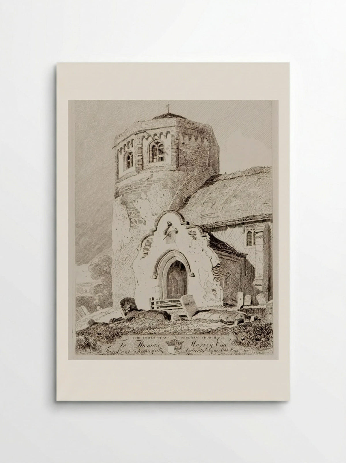 The Tower of West Dereham Church - John Sell Cotman - Poster
