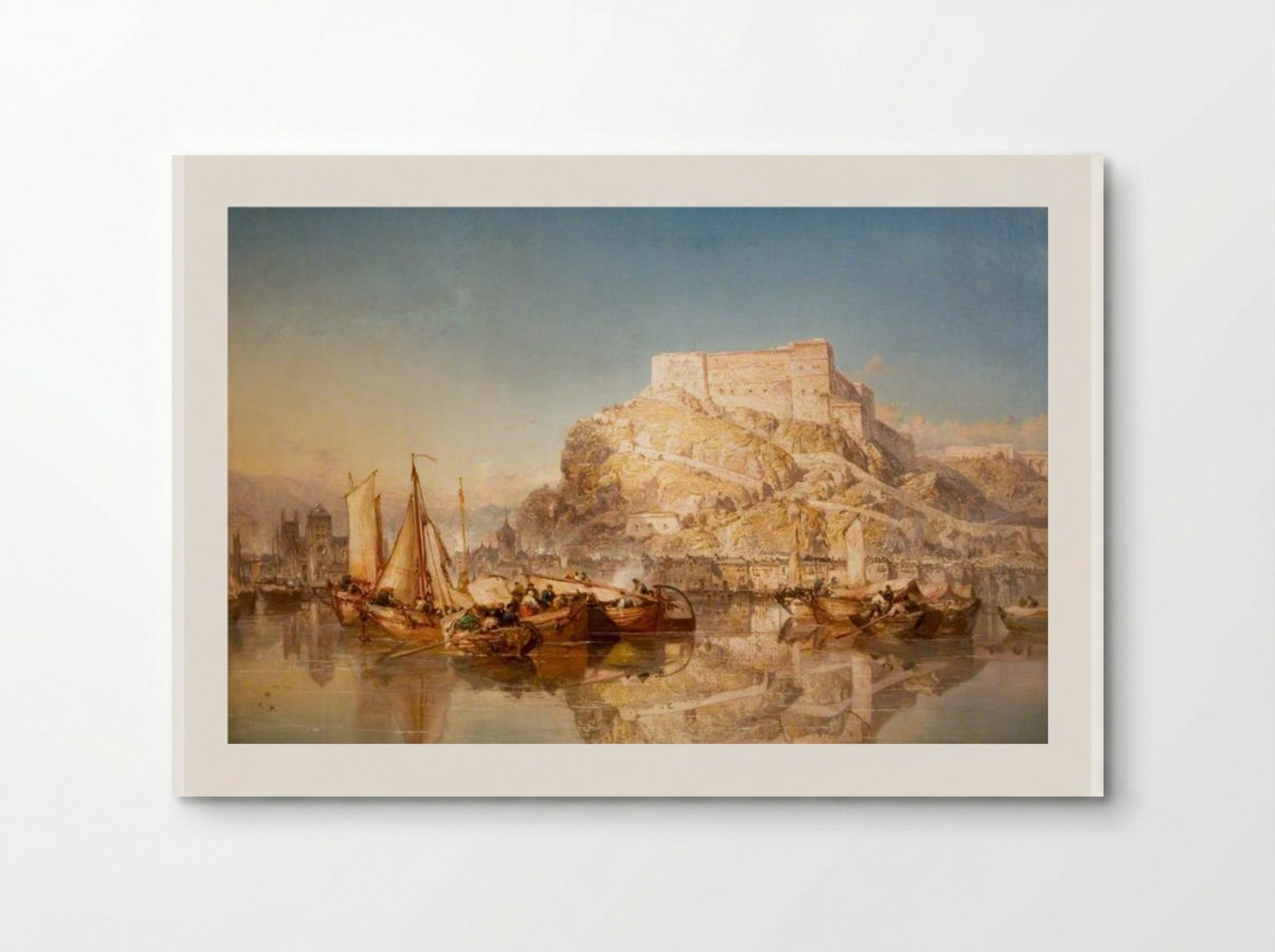 The Town and Fortress of Huy, Belgium, on the River Meuse - James Webb - Poster