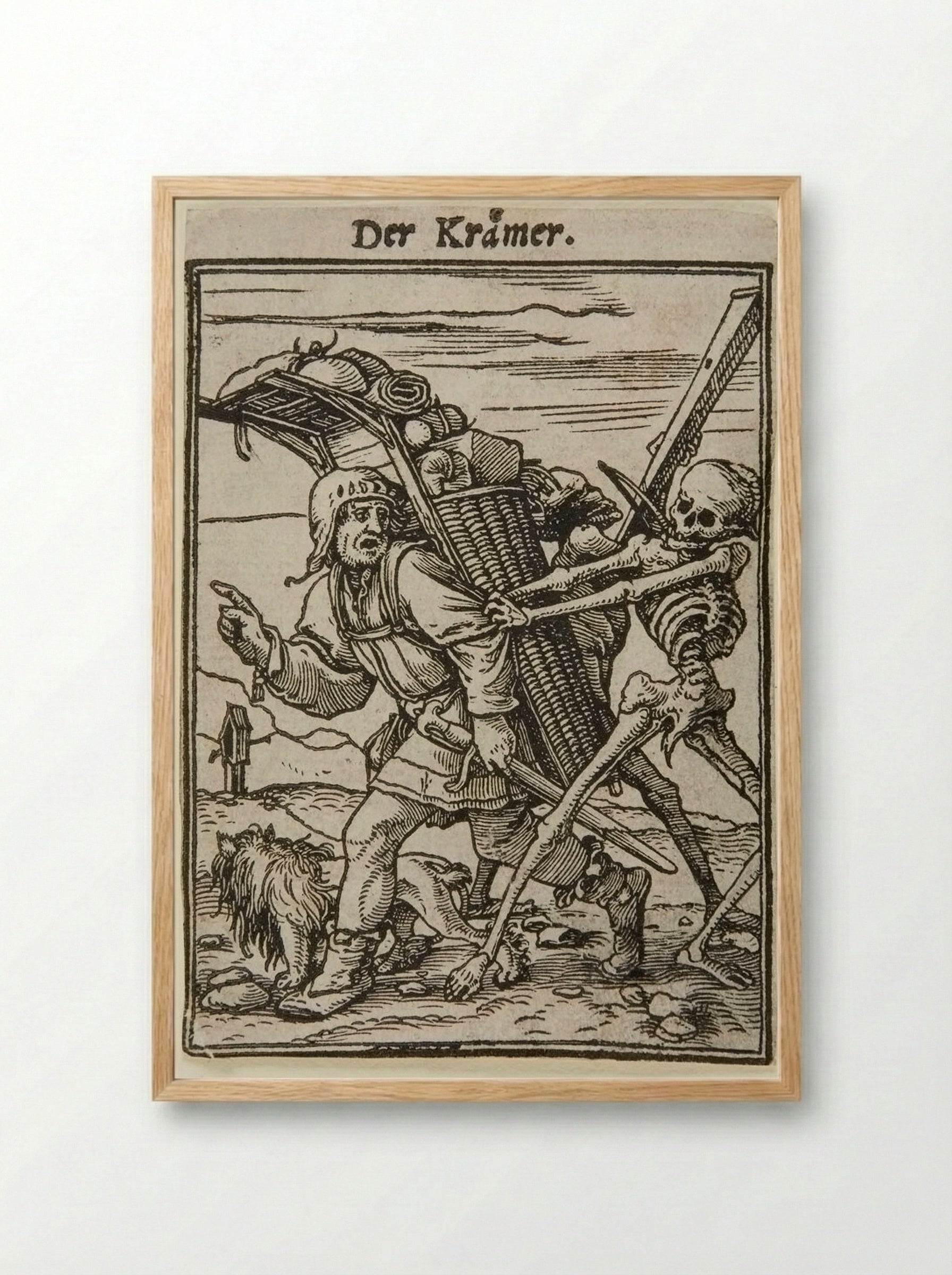 The Trader - Hans Holbein the Younger - Framed Print Wood
