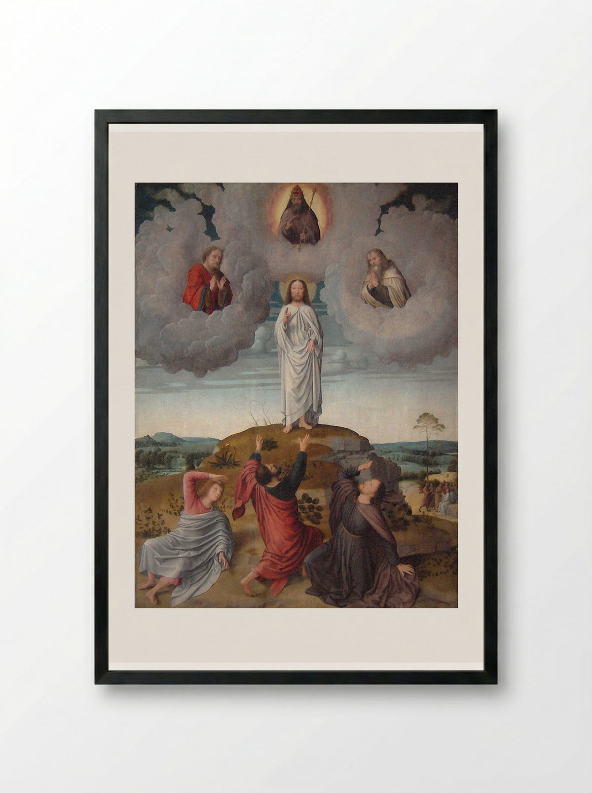 The Transfiguration of Christ - Gerard David - Framed Print Black