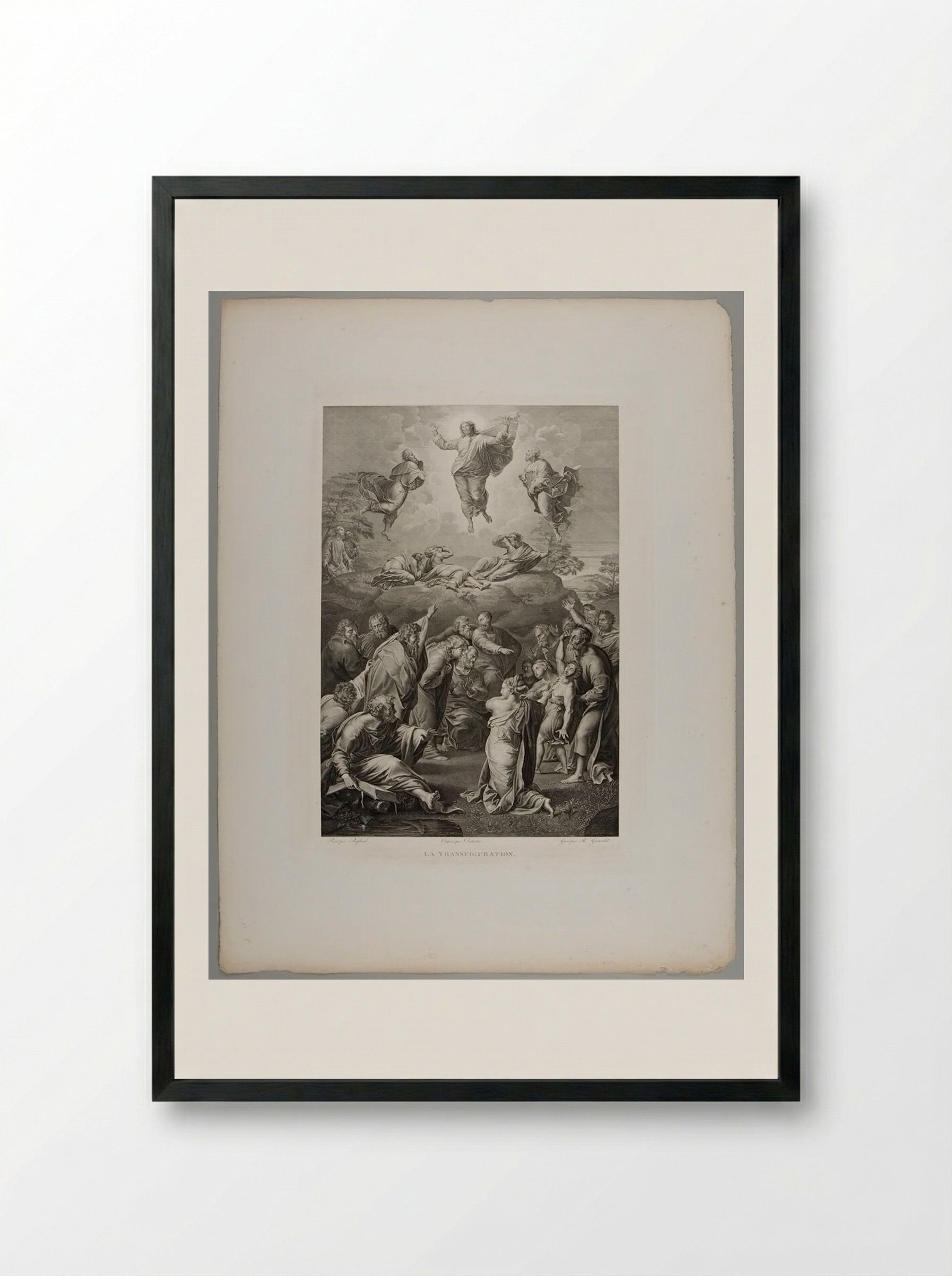 The Transfiguration - Abraham Girardet - Framed Print Black