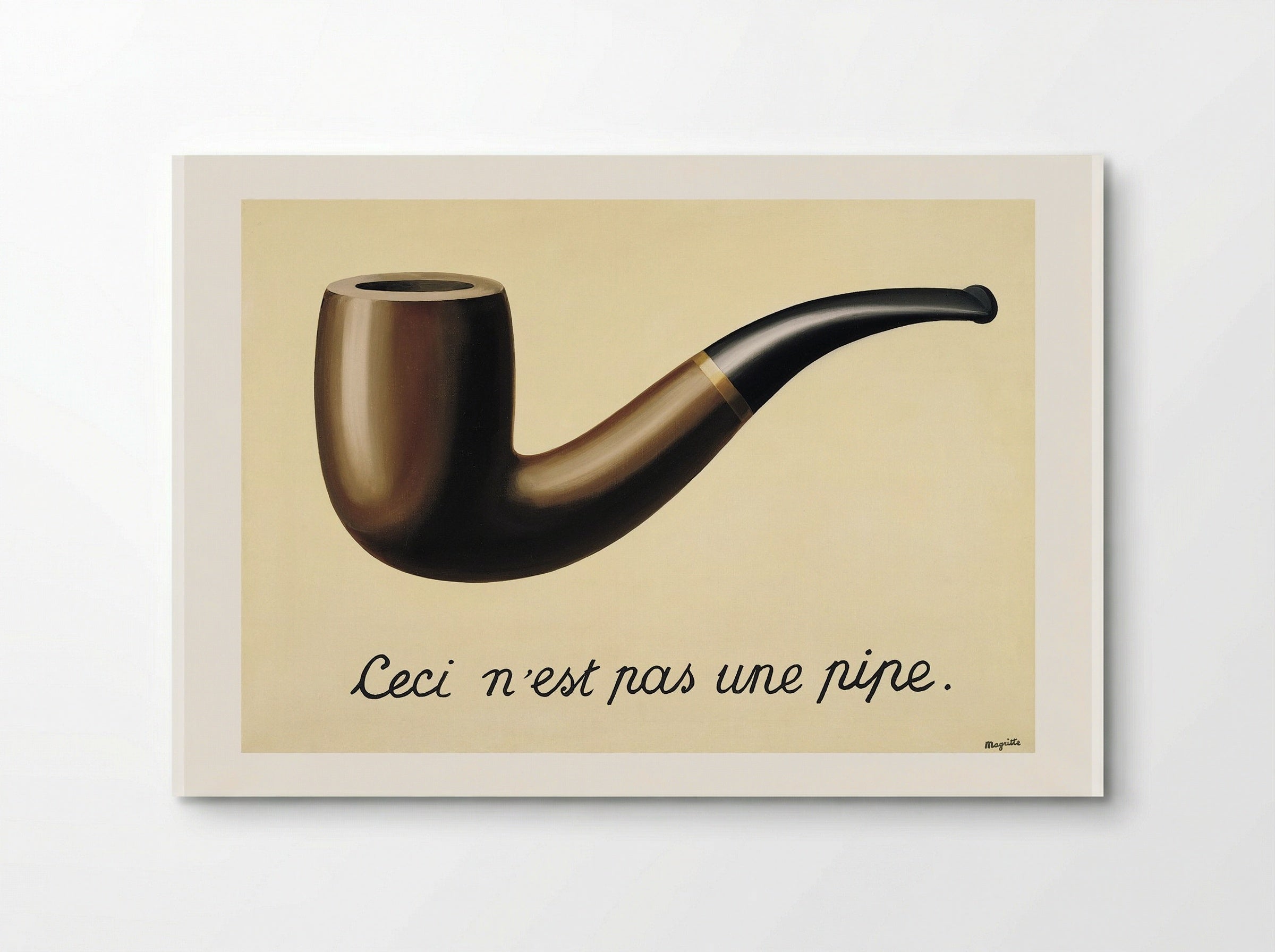 The Treachery of Images (This is Not a Pipe) - René Magritte - Poster