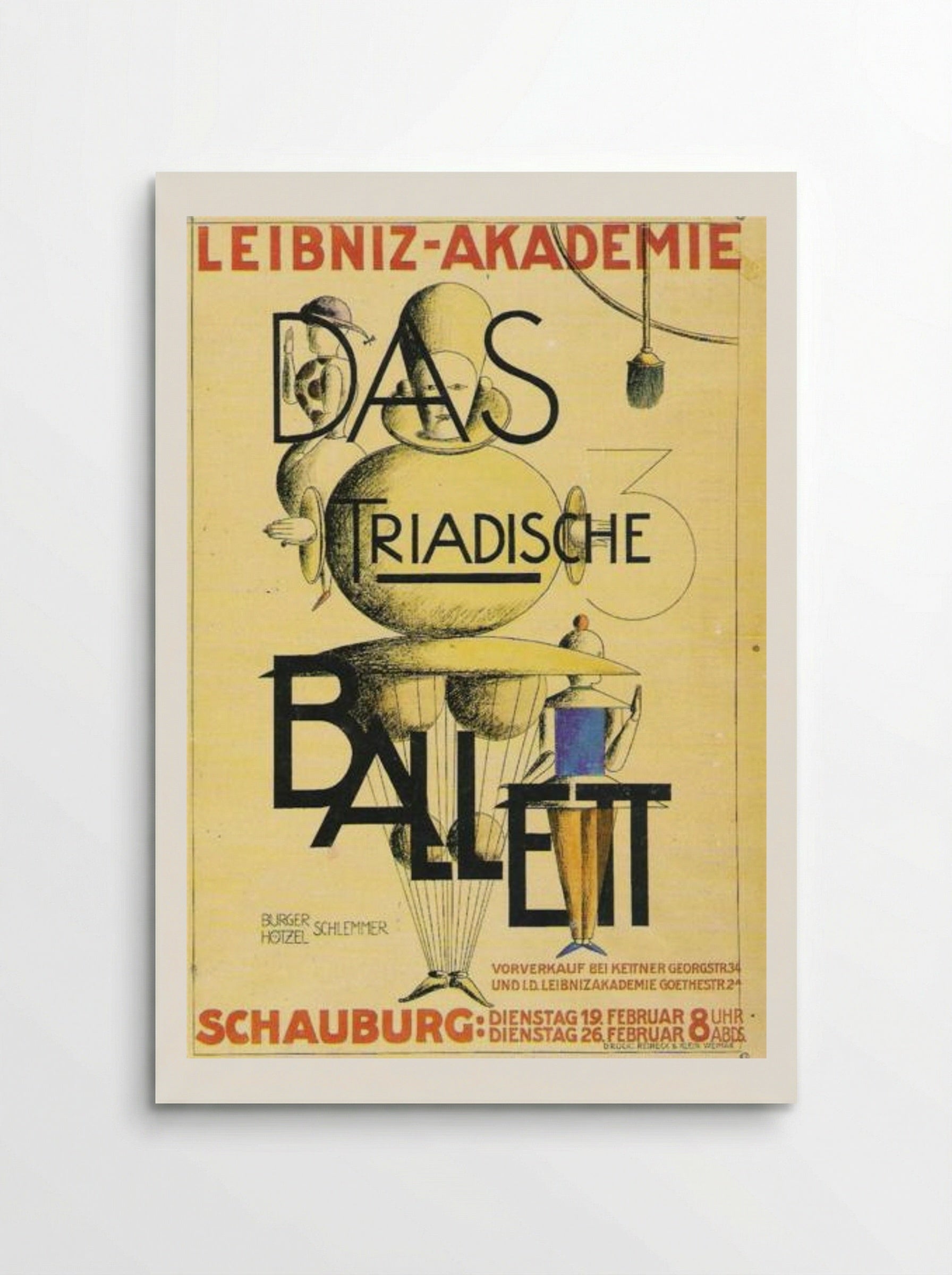 The Triadic Ballet - Oskar Schlemmer - Poster
