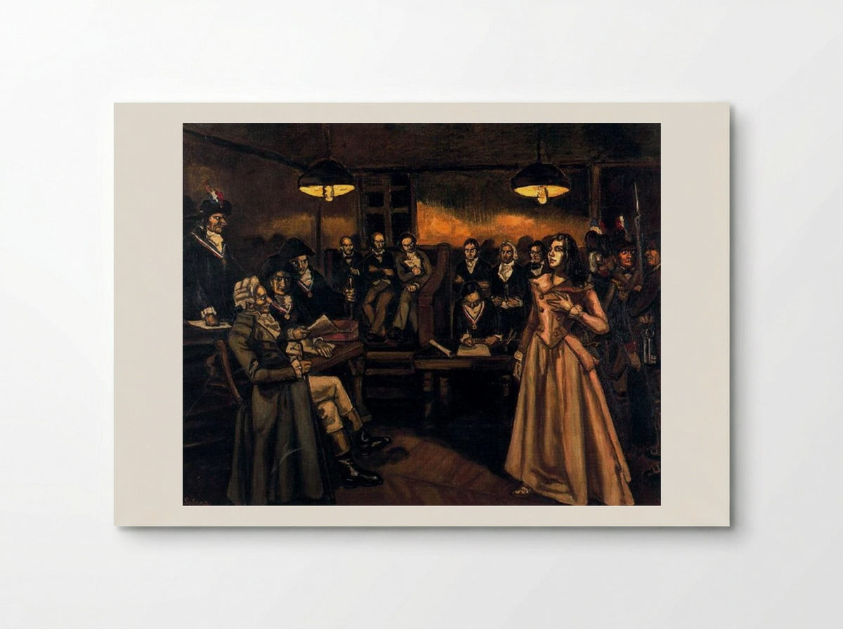 The Trial of Madame Roland - José Gutiérrez Solana - Poster