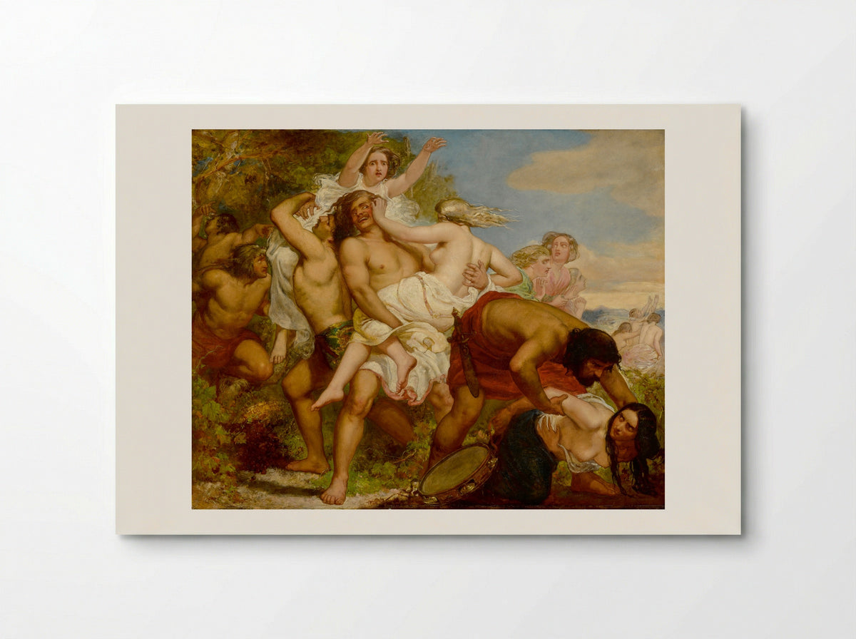 The Tribe of Benjamin Seizing the Daughters of Shiloh - John Everett Millais - Poster