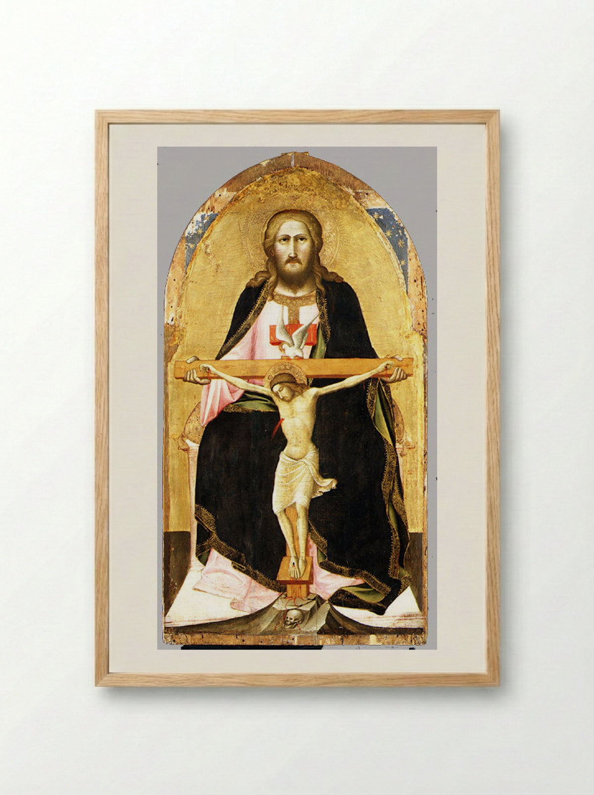 The Trinity - Agnolo Gaddi - Framed Print Wood