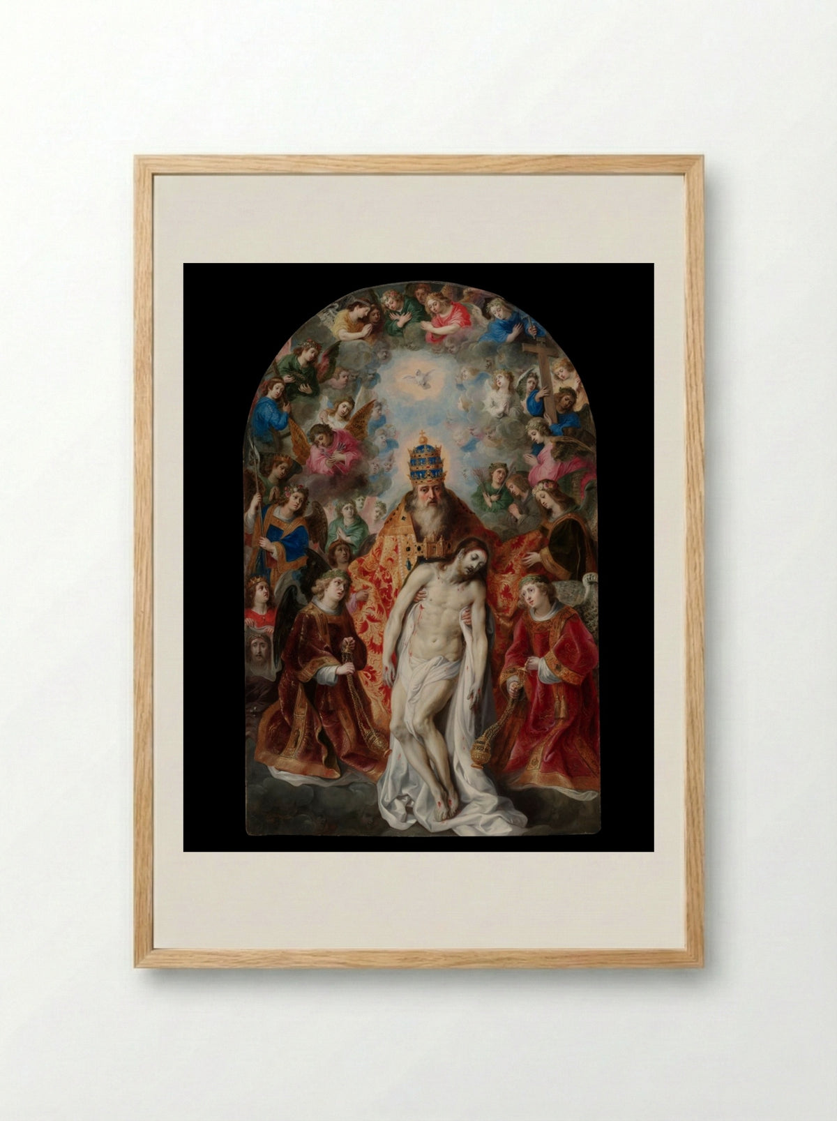 The Trinity - Hendrik van Balen - Framed Print Wood