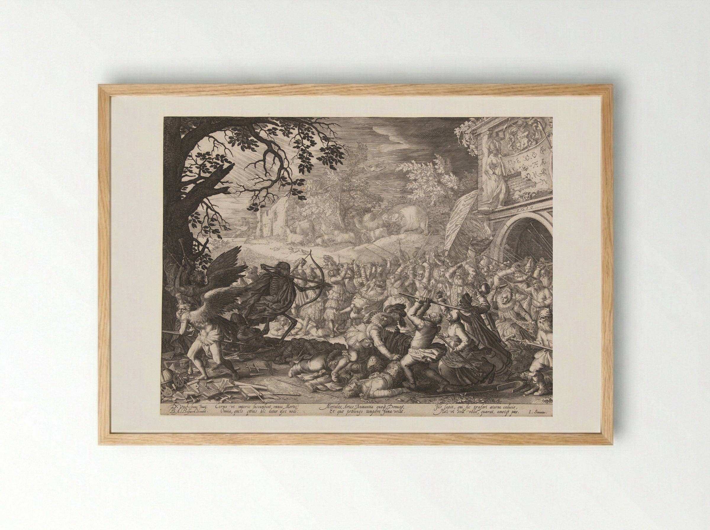 The Triumph of Death - Boëtius Adamsz. Bolswert - Framed Print Wood