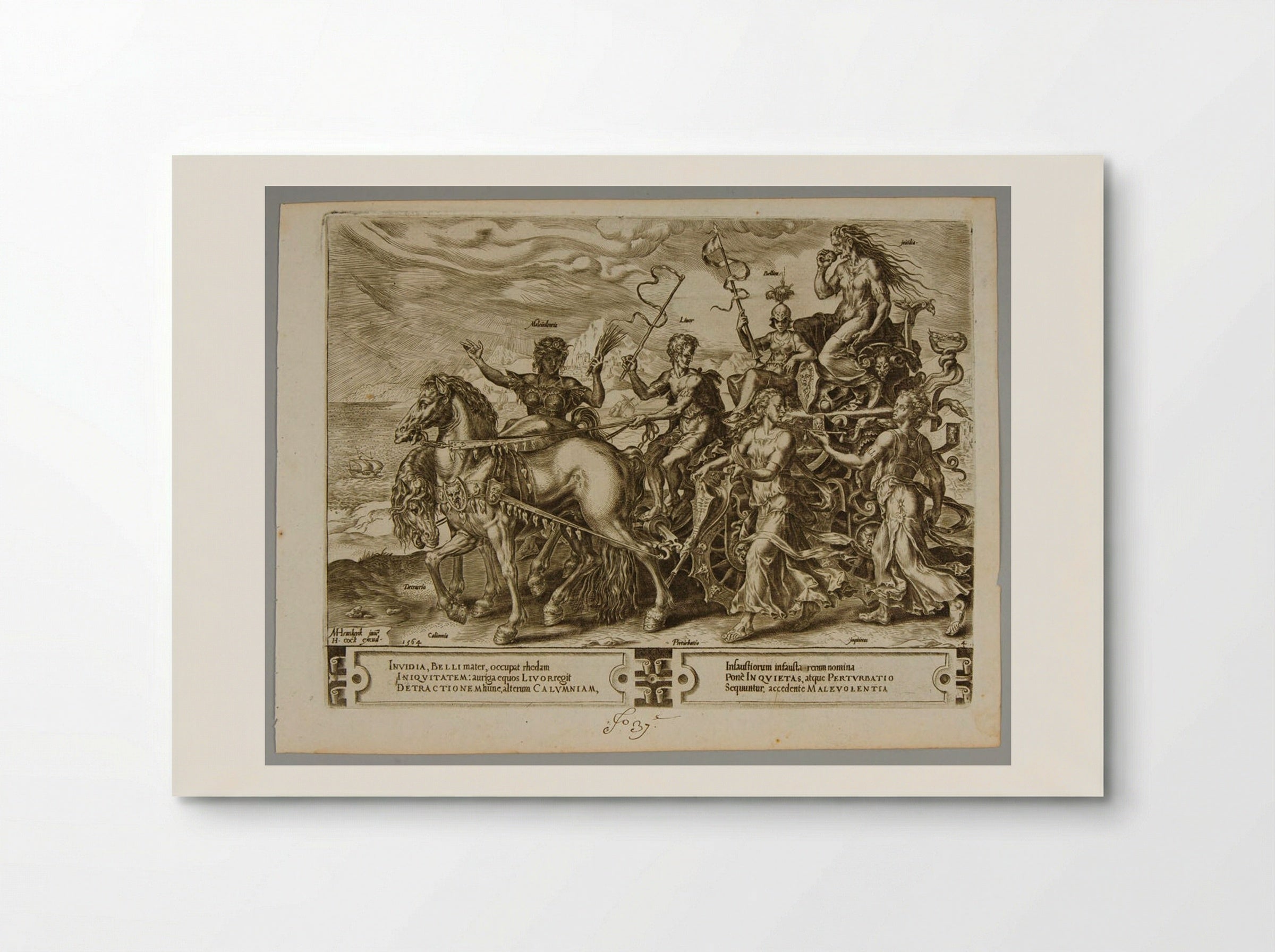 The Triumph of Envy - Cornelis Cort - Poster
