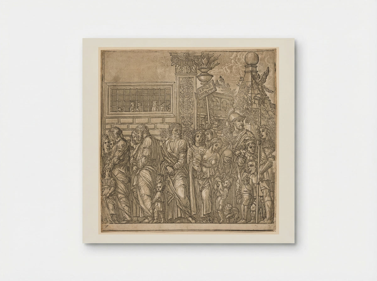 The Triumph of Julius Caesar: Procession of Men, Women and Children - Andrea Andreani - Poster