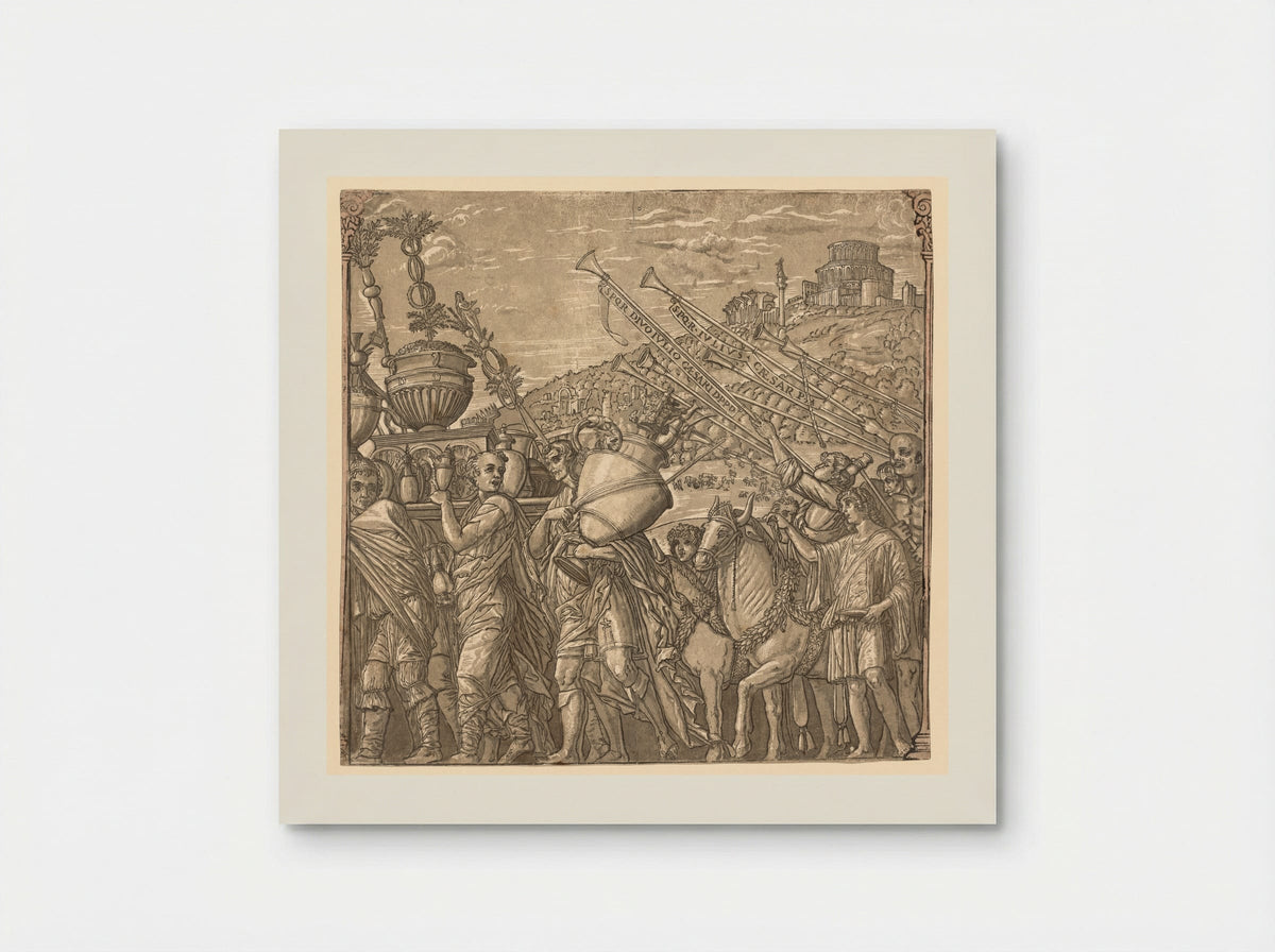 The Triumph of Julius Caesar: Soldiers Carrying Vases - Andrea Andreani - Poster