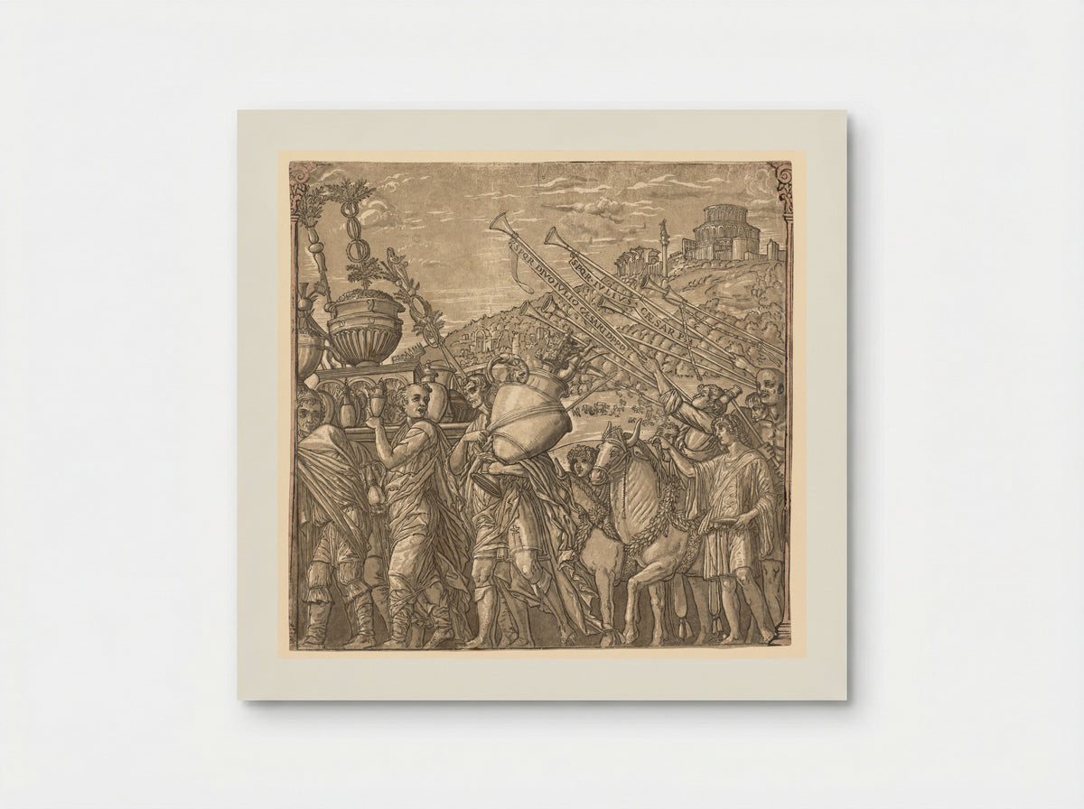 The Triumph of Julius Caesar: Soldiers Carrying Vases - Andrea Andreani - Poster