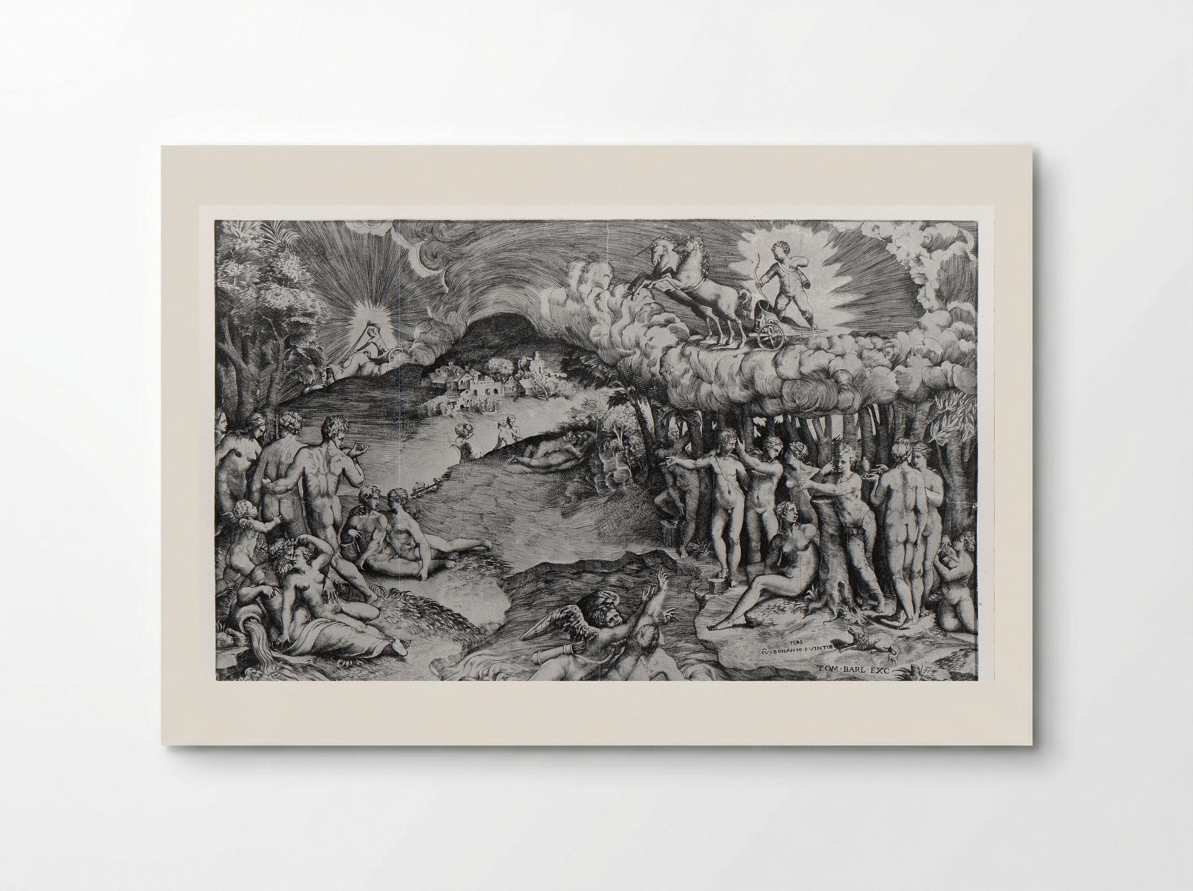 The Triumph of Love - Giulio Bonasone - Poster