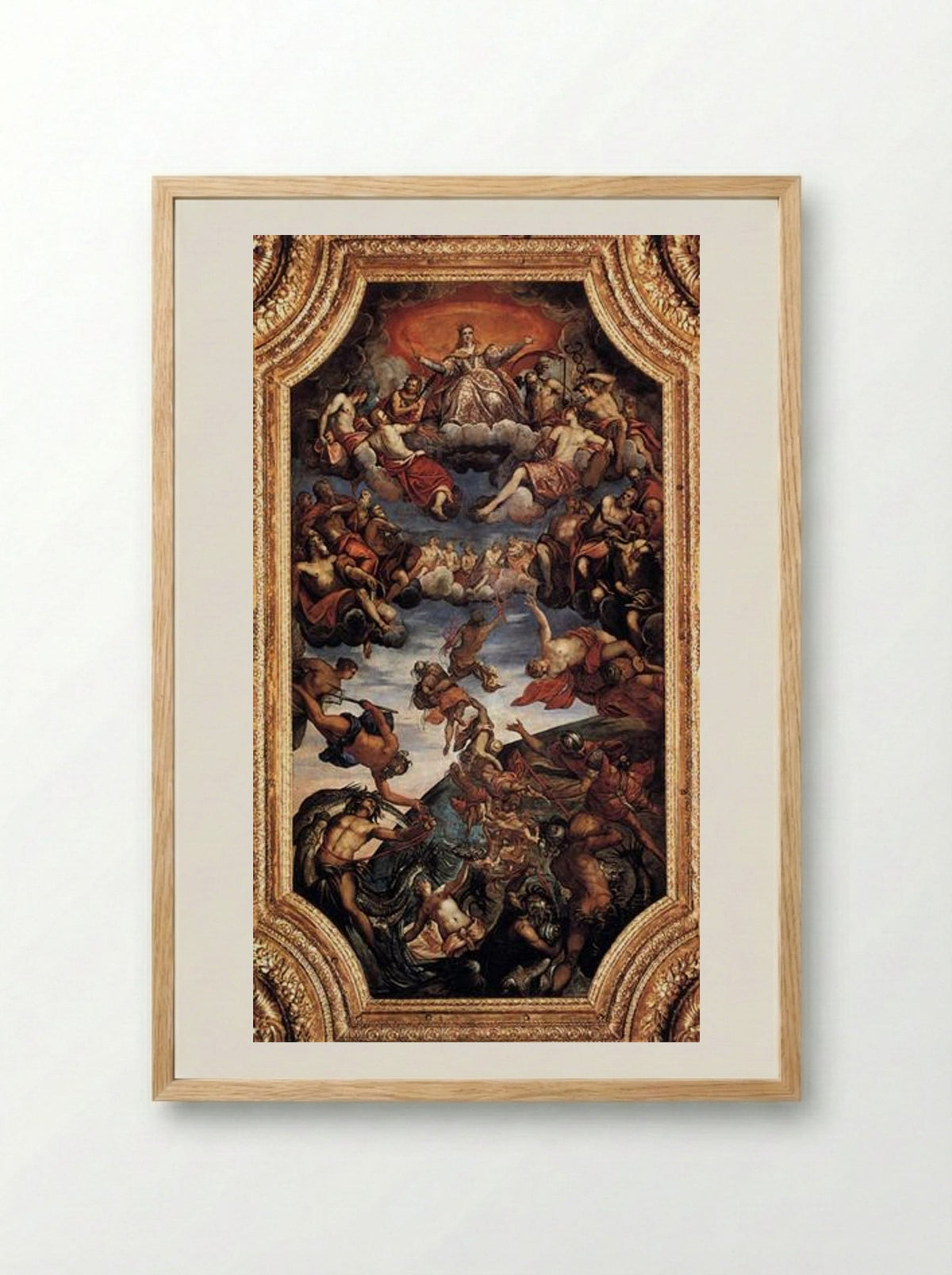 The Triumph of Venice - Tintoretto - Framed Print Wood