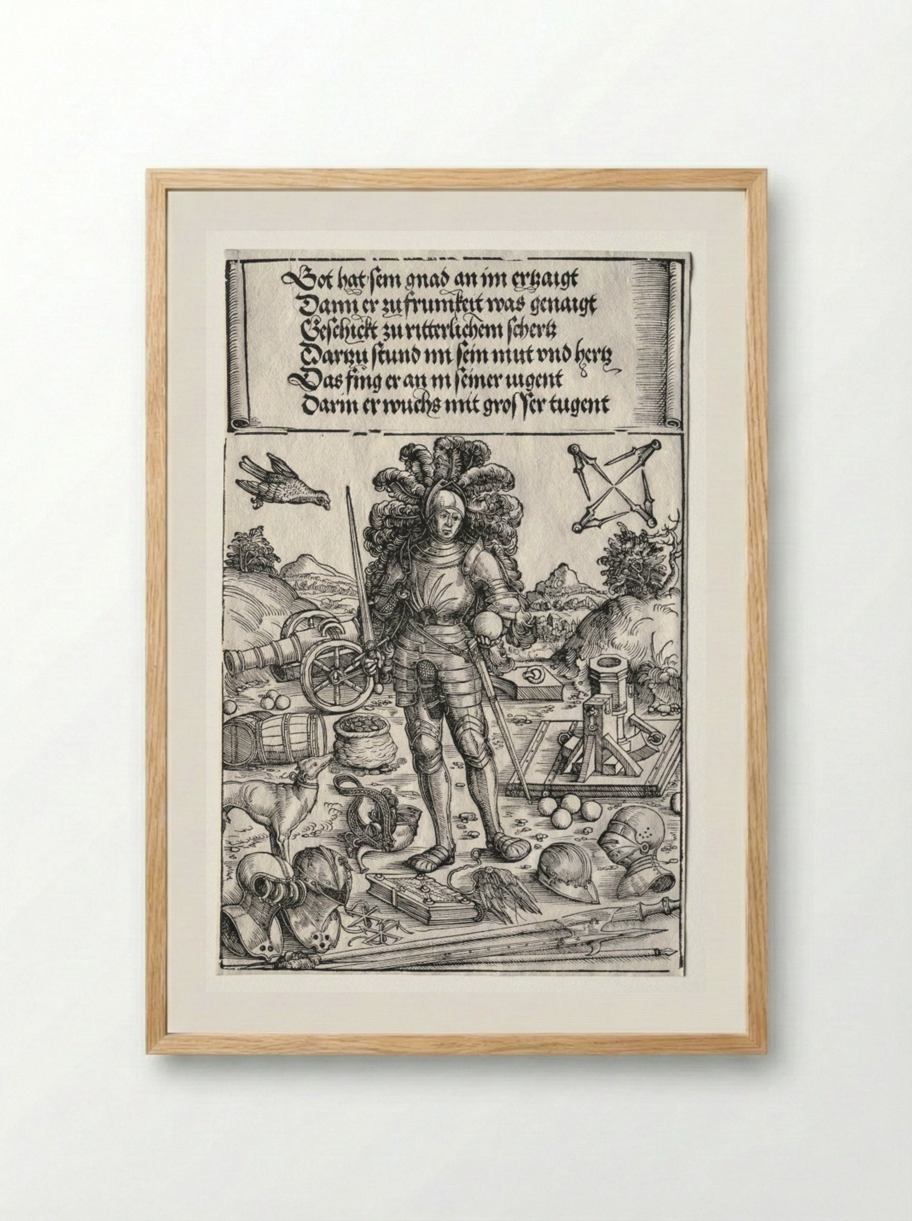 The Triumphal Arch of Maximilian I - Wolf Traut - Framed Print Wood