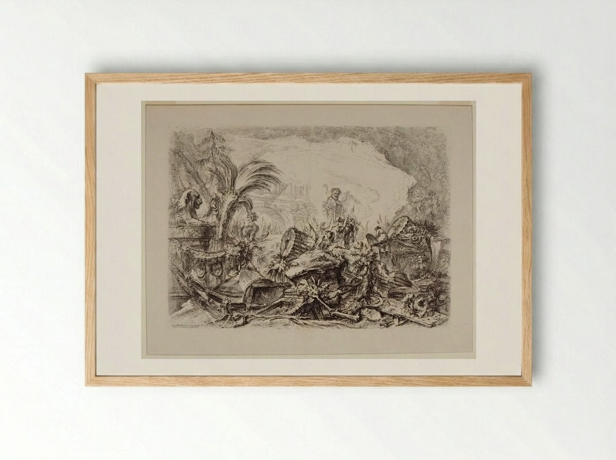 The Triumphal Arch - Giovanni Battista Piranesi - Framed Print Wood