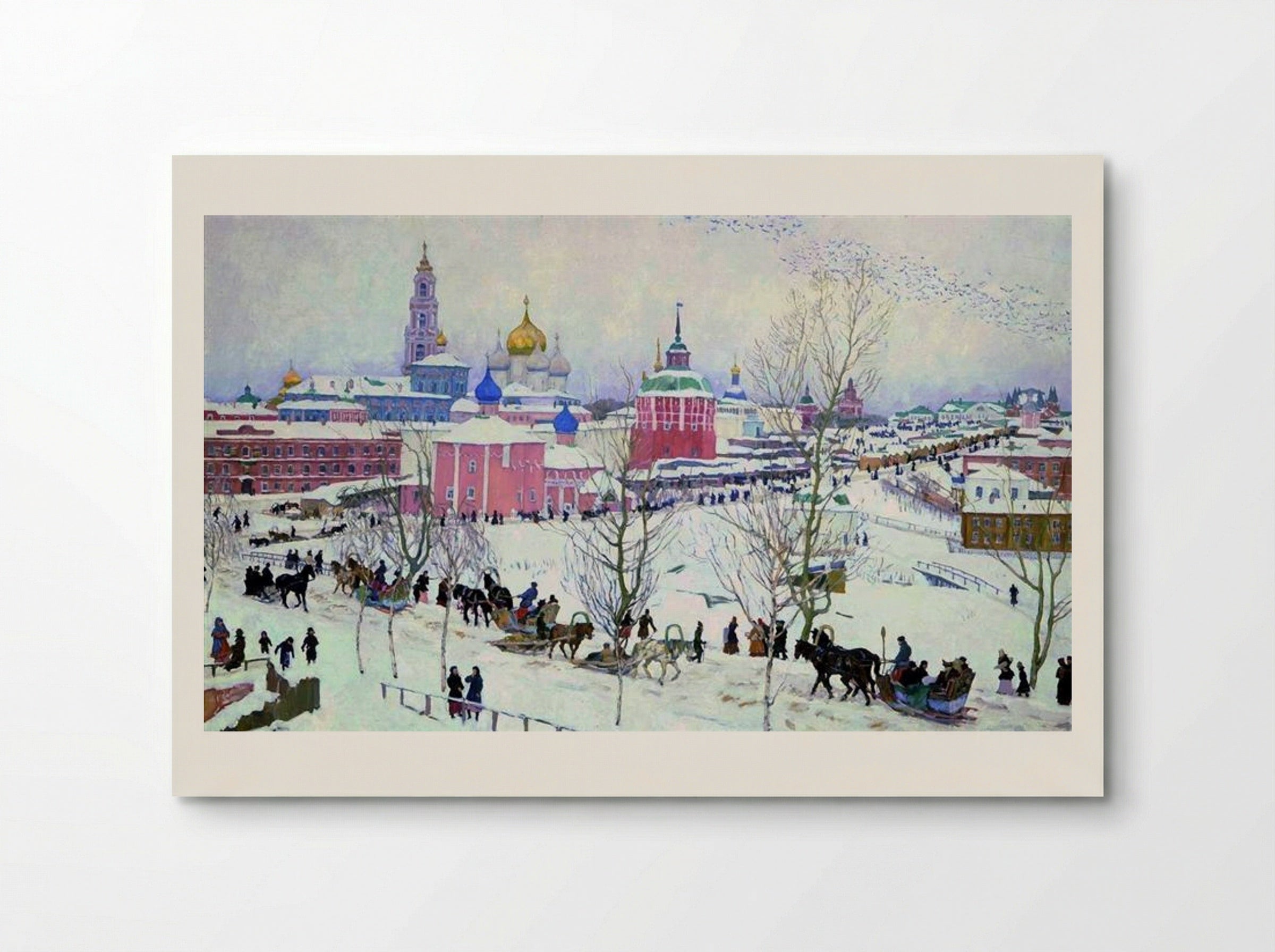The Troitse-Sergiyev Monastery in Winter - Konstantin Yuon - Poster