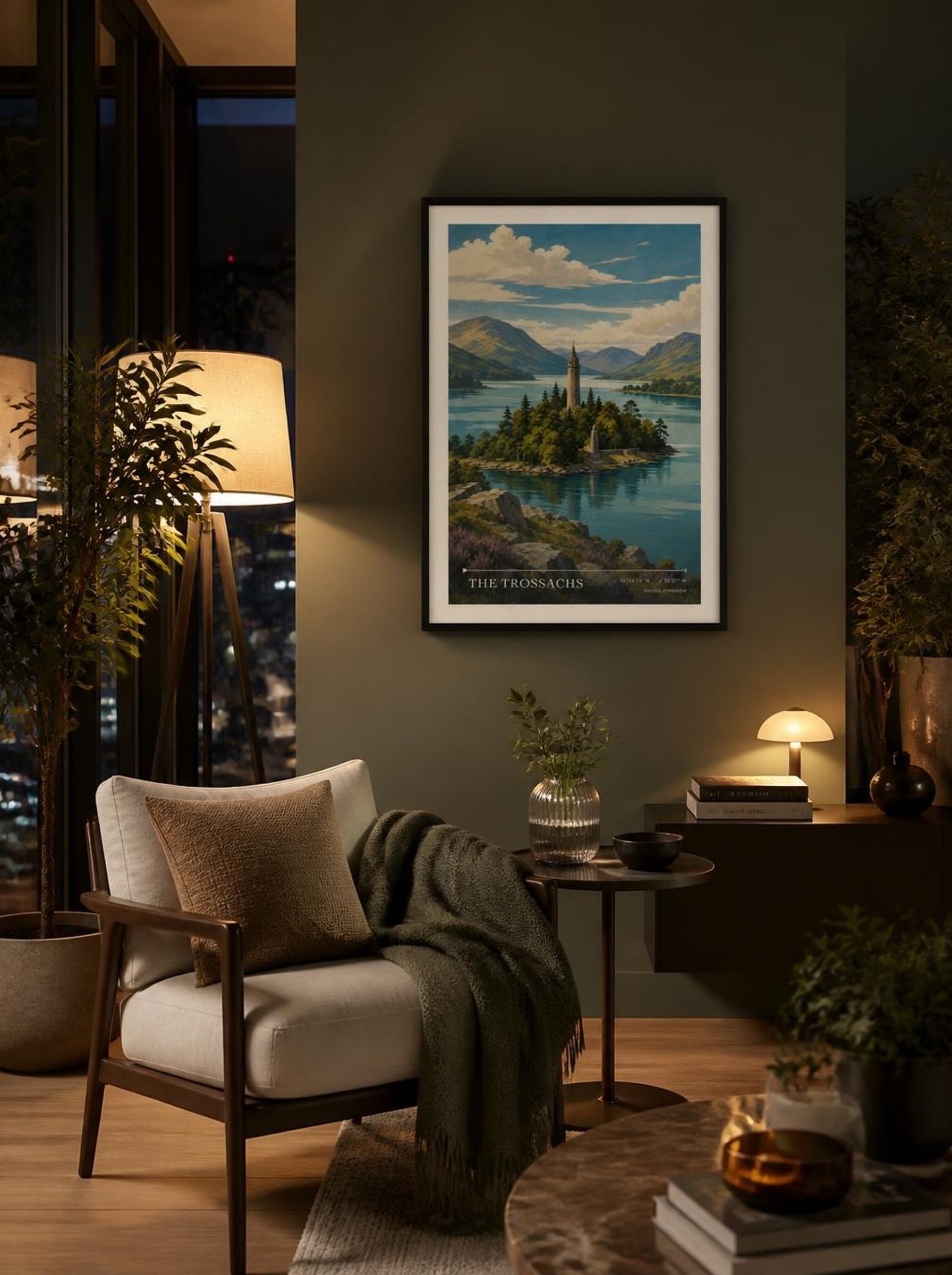 The Trossachs United Kingdom Travel Poster - Lifestyle